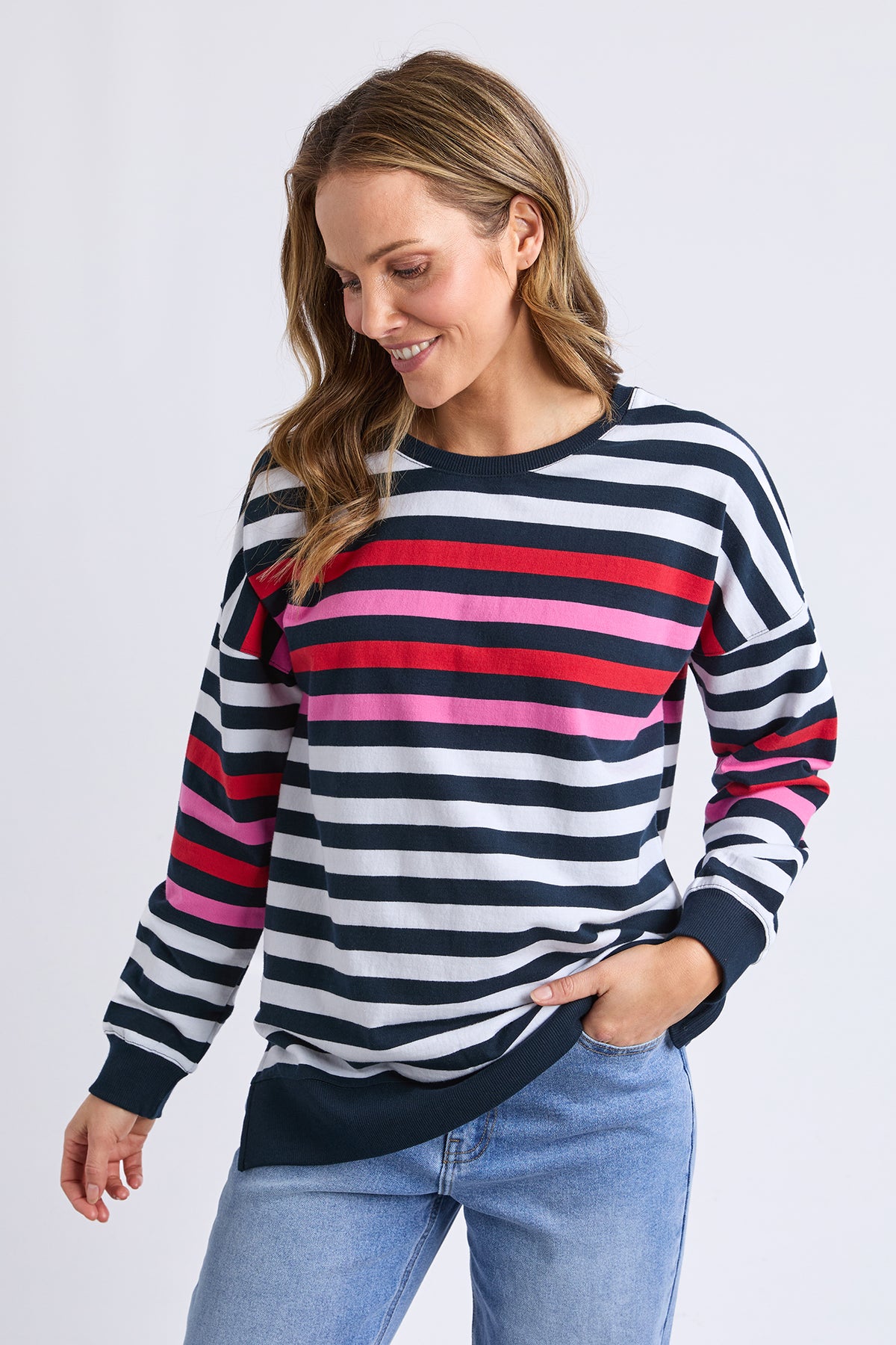 Lollipop Crew Navy & White Stripe