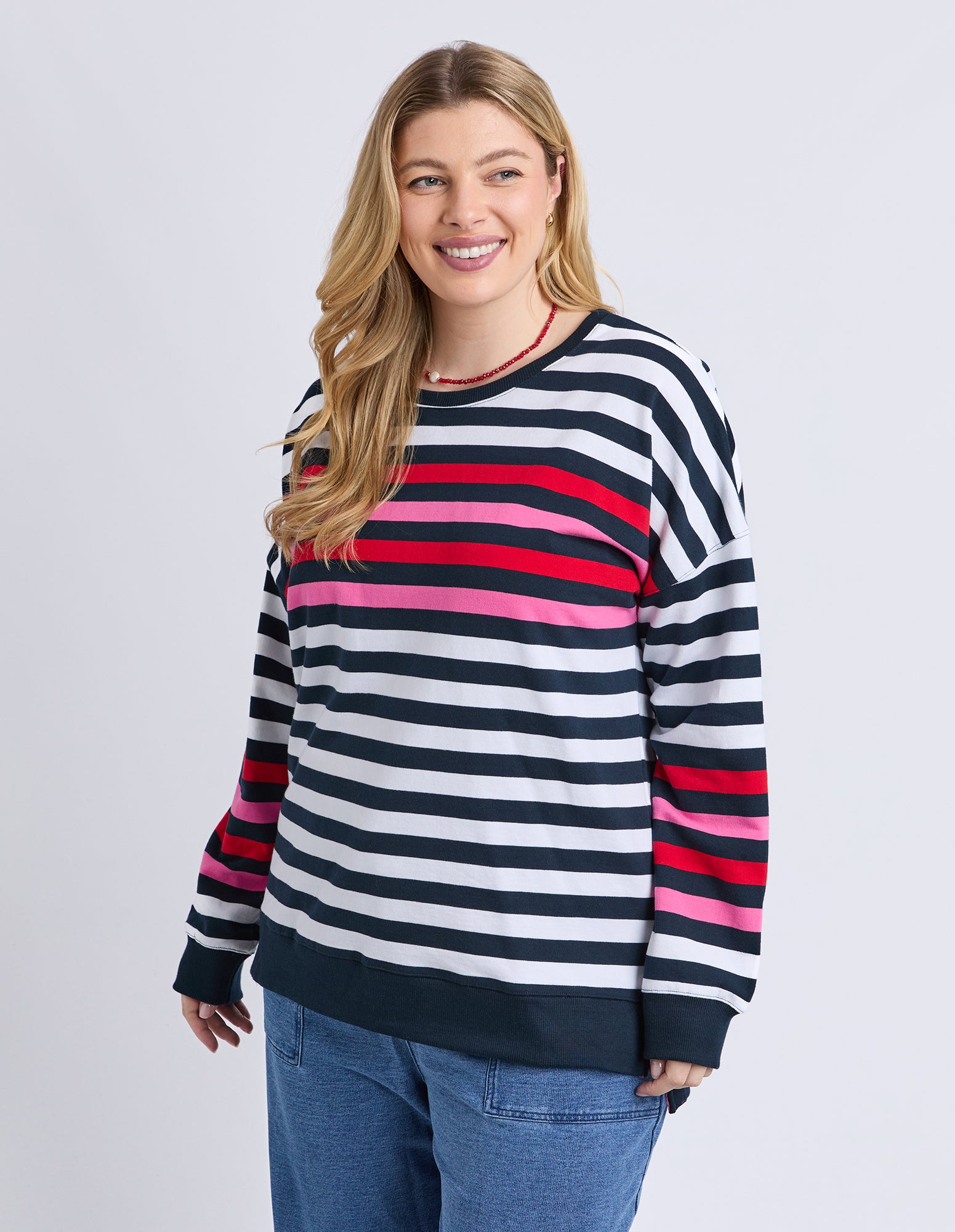 Lollipop Crew Navy & White Stripe
