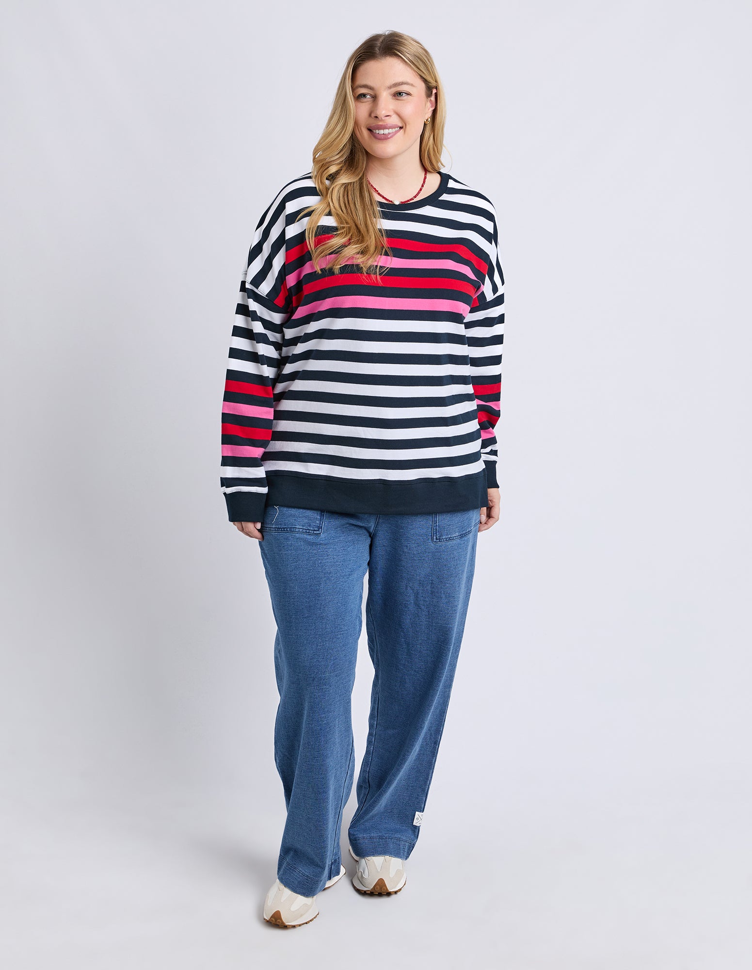 Lollipop Crew Navy & White Stripe
