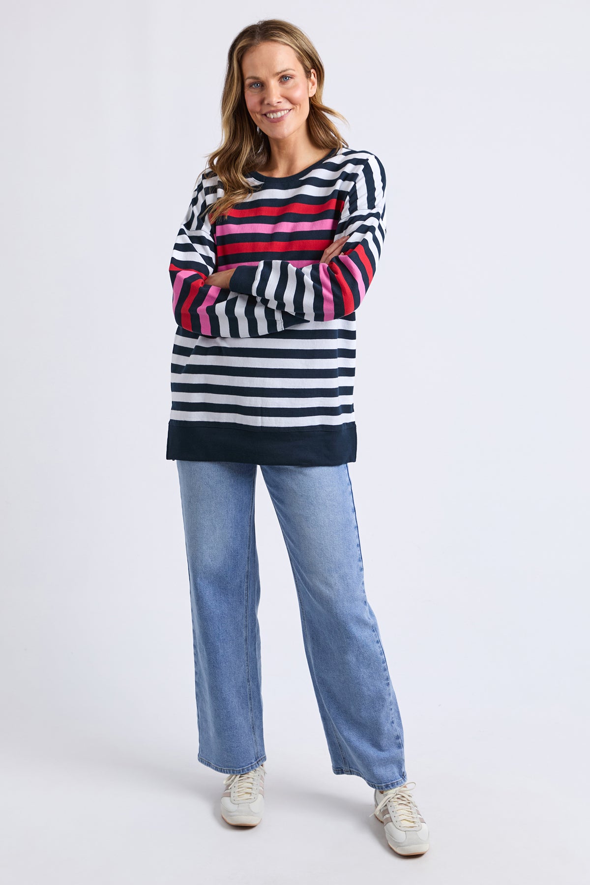 Lollipop Crew Navy & White Stripe