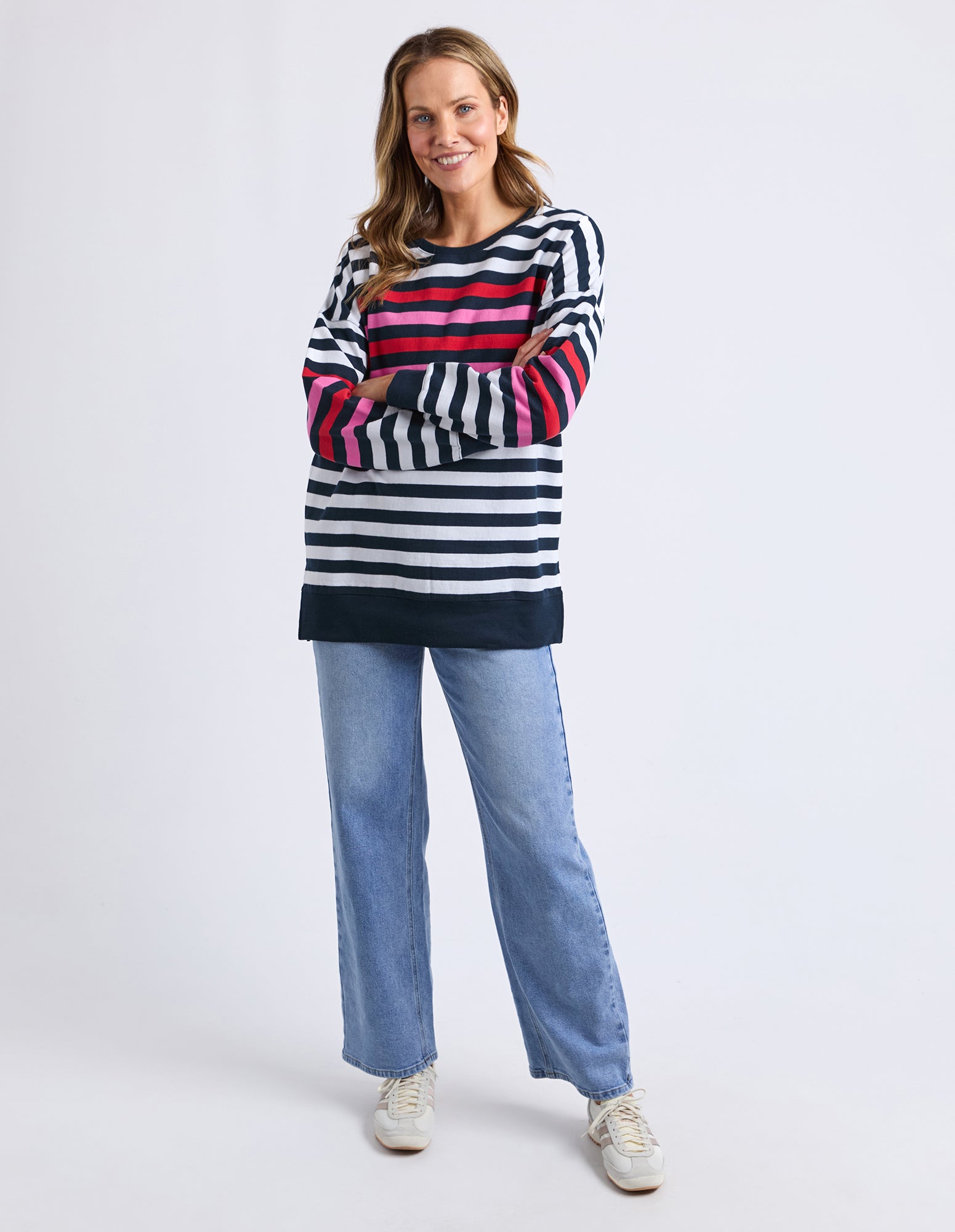 Lollipop Crew Navy & White Stripe