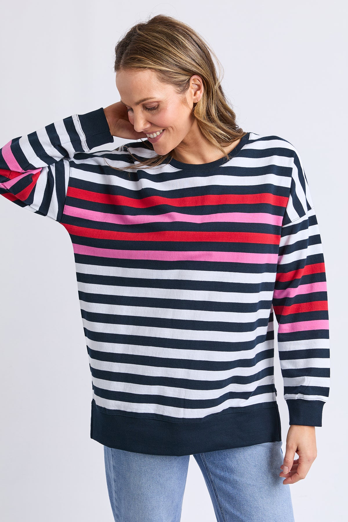Lollipop Crew Navy & White Stripe