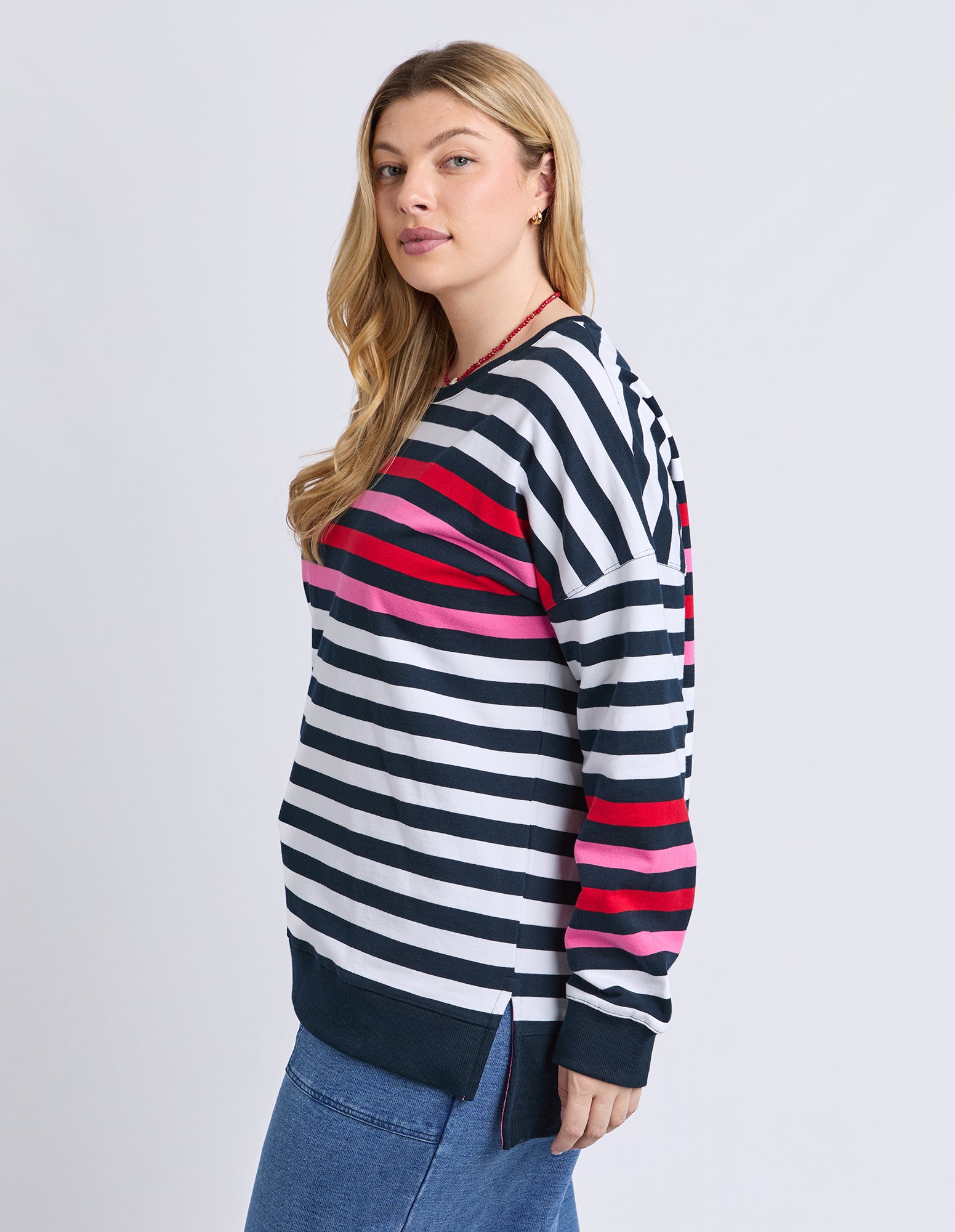 Lollipop Crew Navy & White Stripe