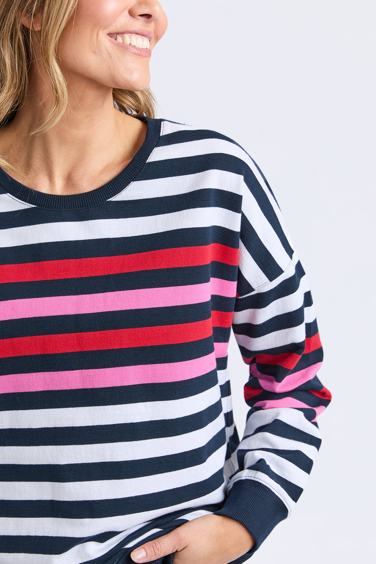 Lollipop Crew Navy & White Stripe