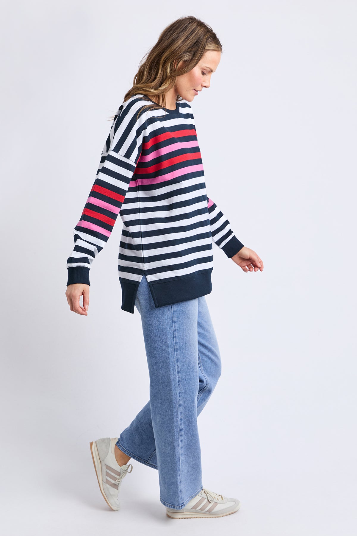 Lollipop Crew Navy & White Stripe