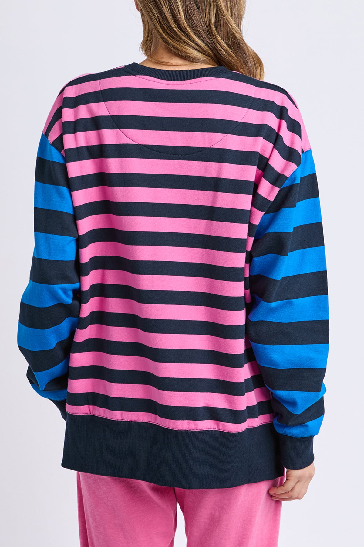 Eden Crew Pink/Navy/Blue Stripe