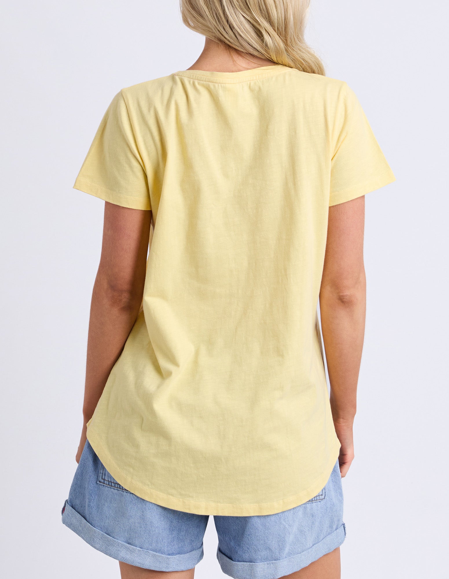 One Heart Tee Pale Banana