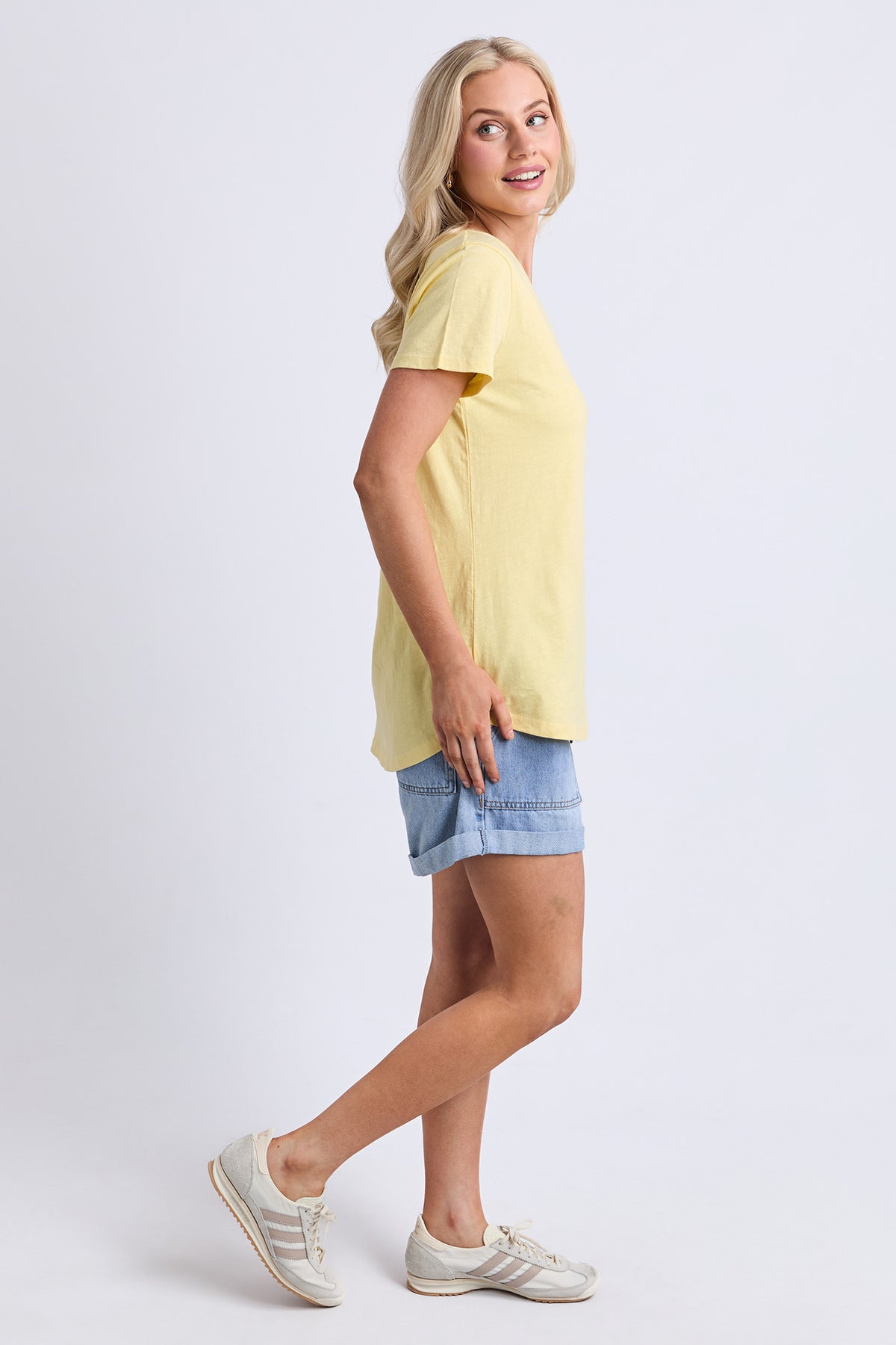 One Heart Tee Pale Banana