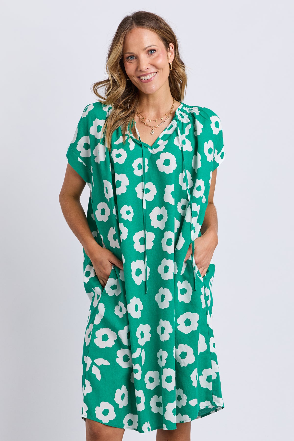Azalea Mini Dress Turquoise