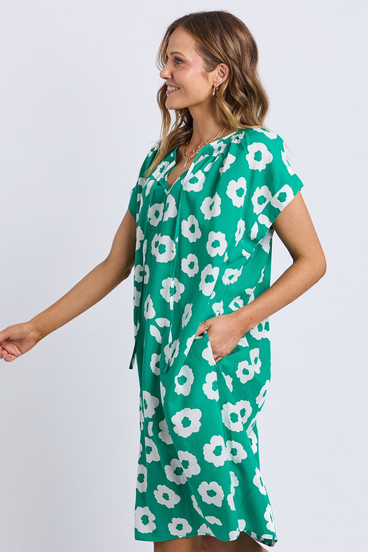 Azalea Mini Dress Turquoise