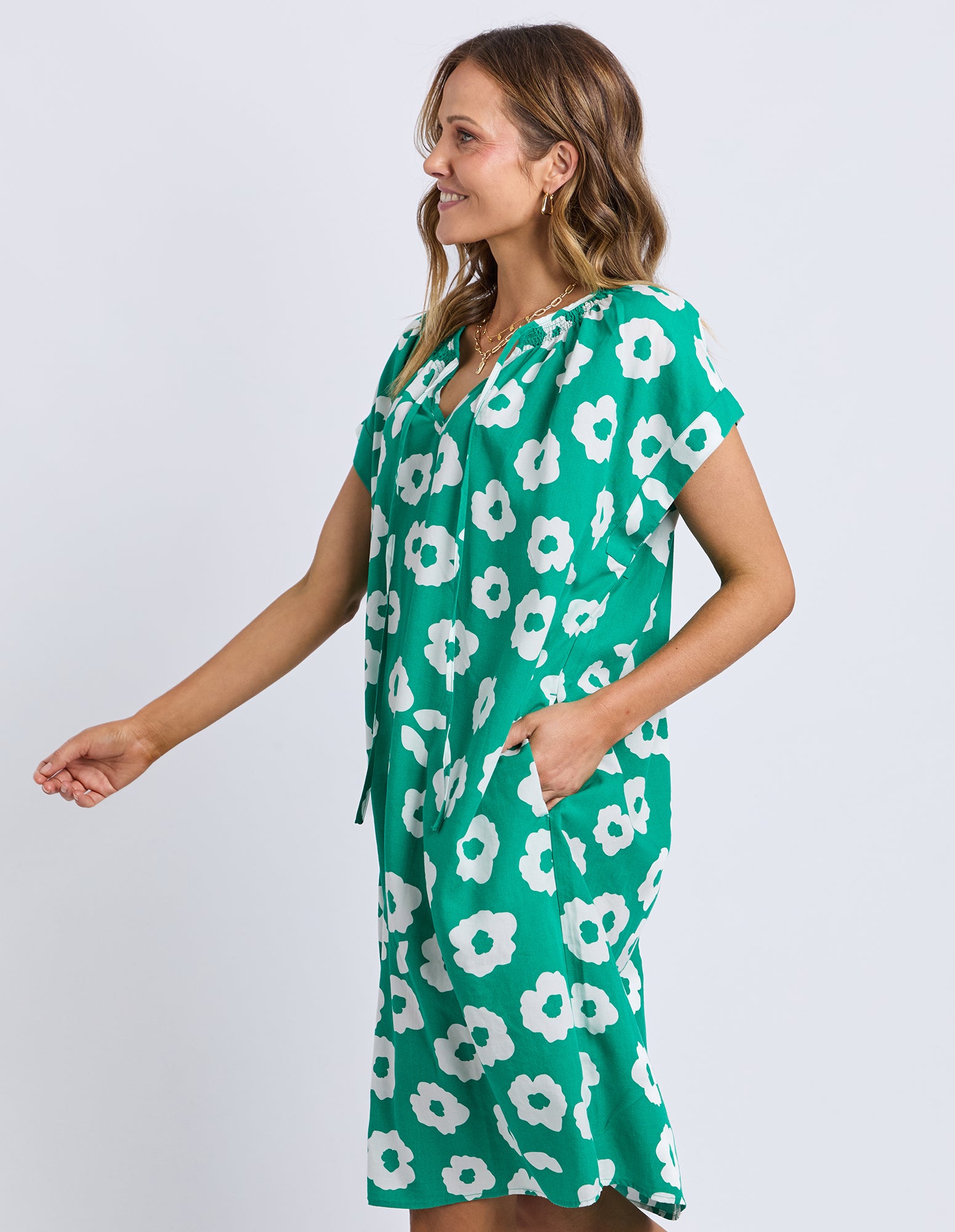 Azalea Mini Dress Turquoise