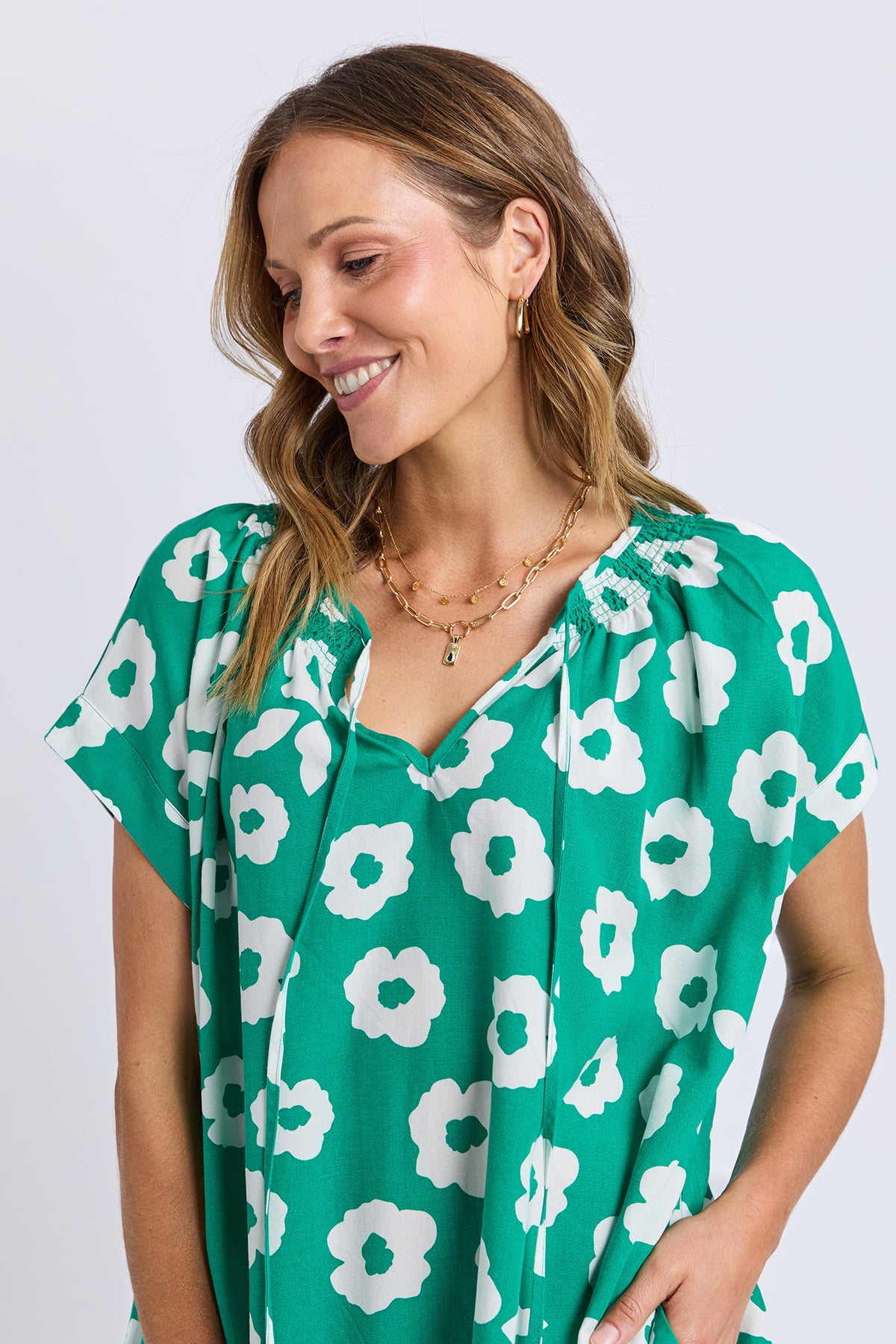 Azalea Mini Dress Turquoise