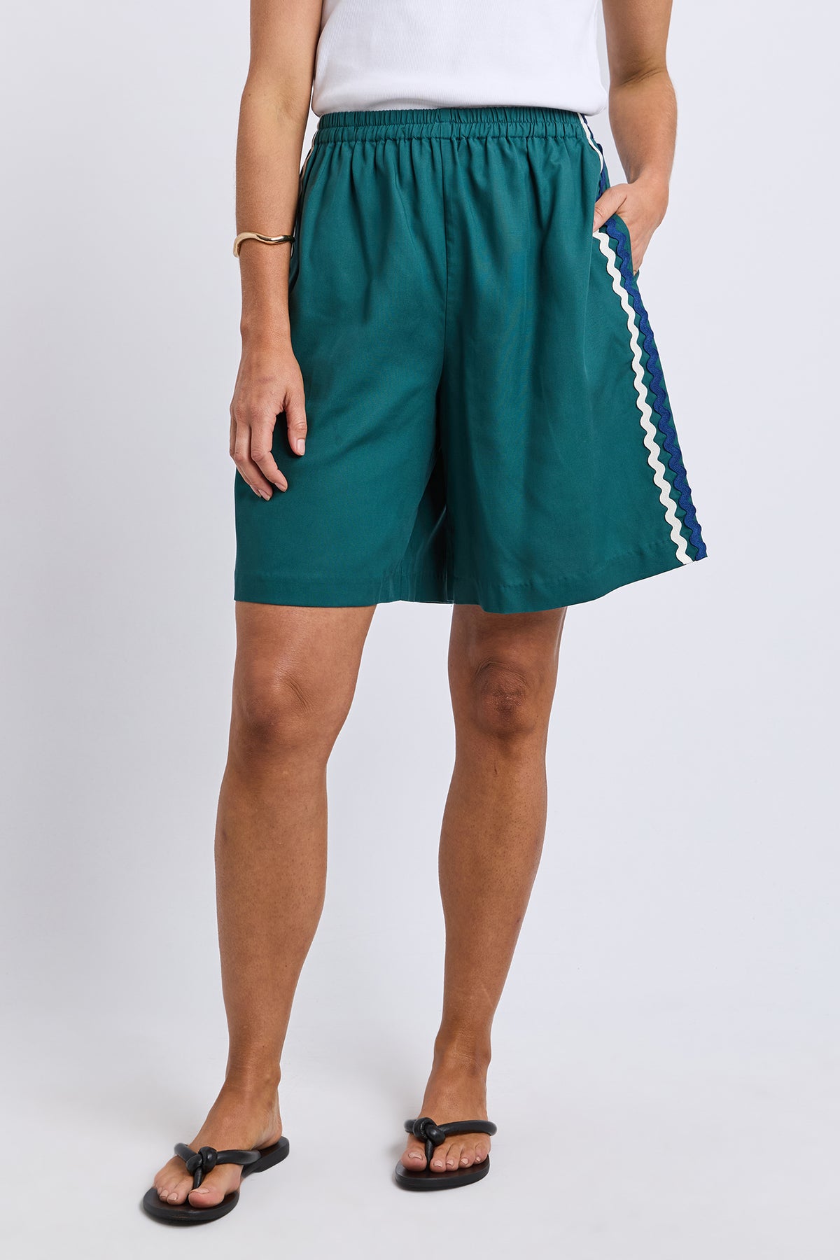 Ric Rac Short Teal