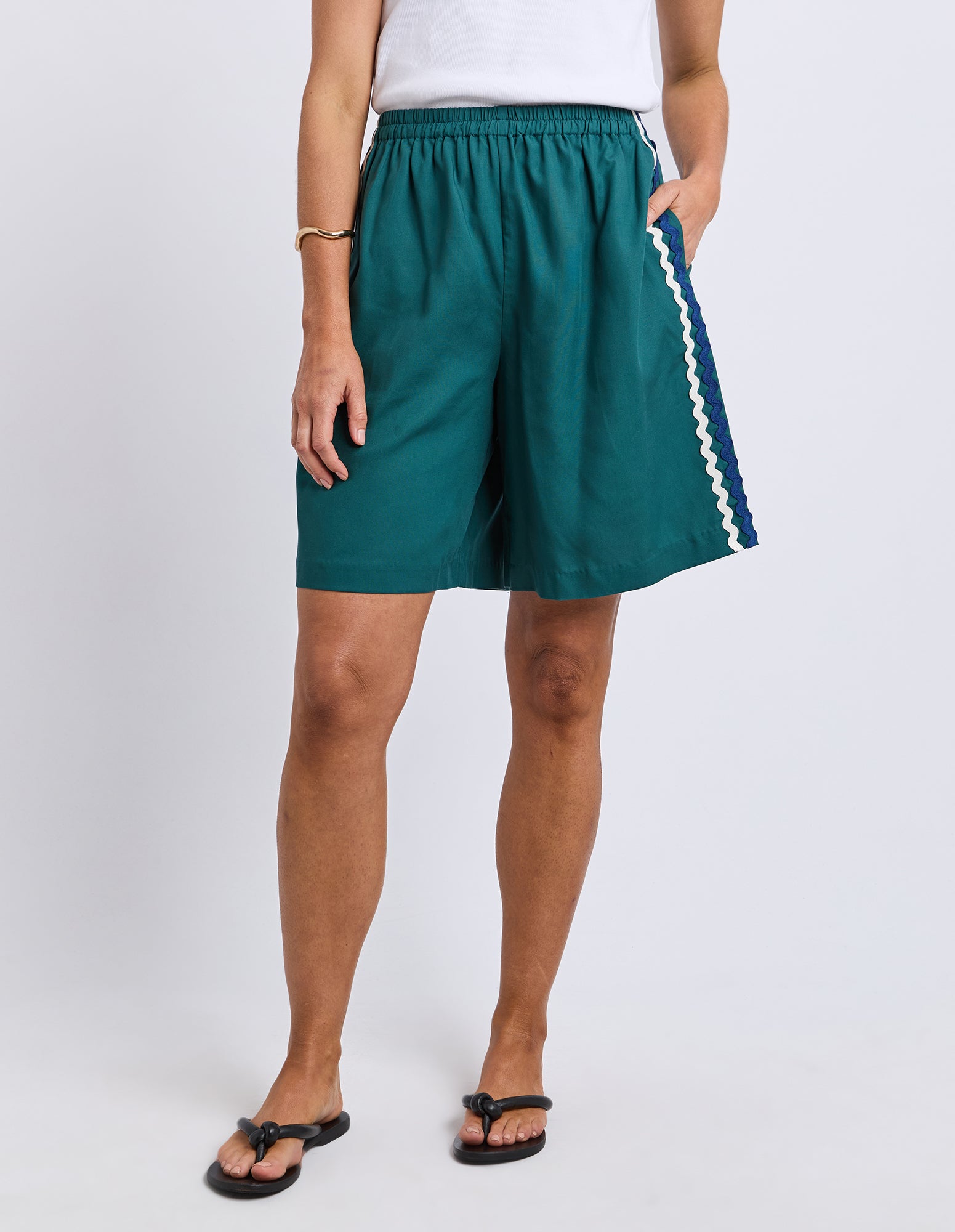 Ric Rac Short Teal