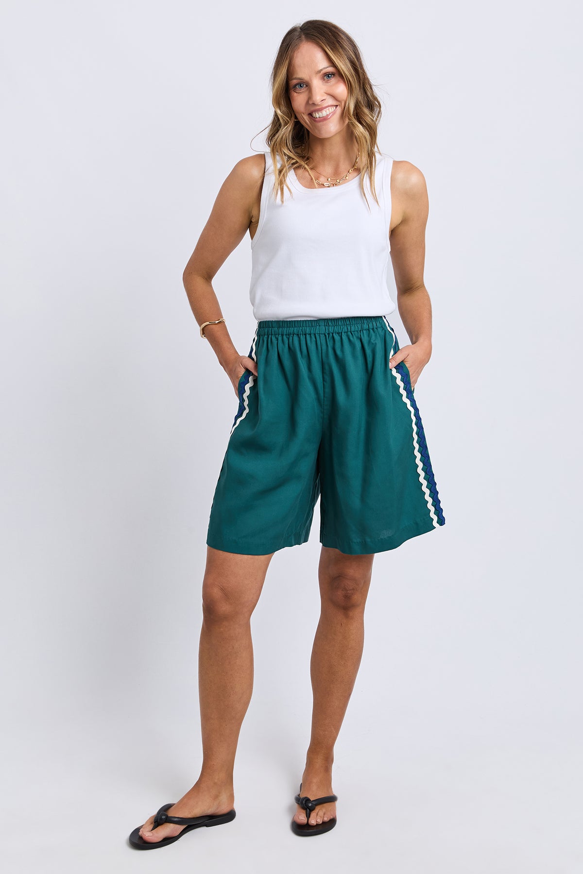 Ric Rac Short Teal