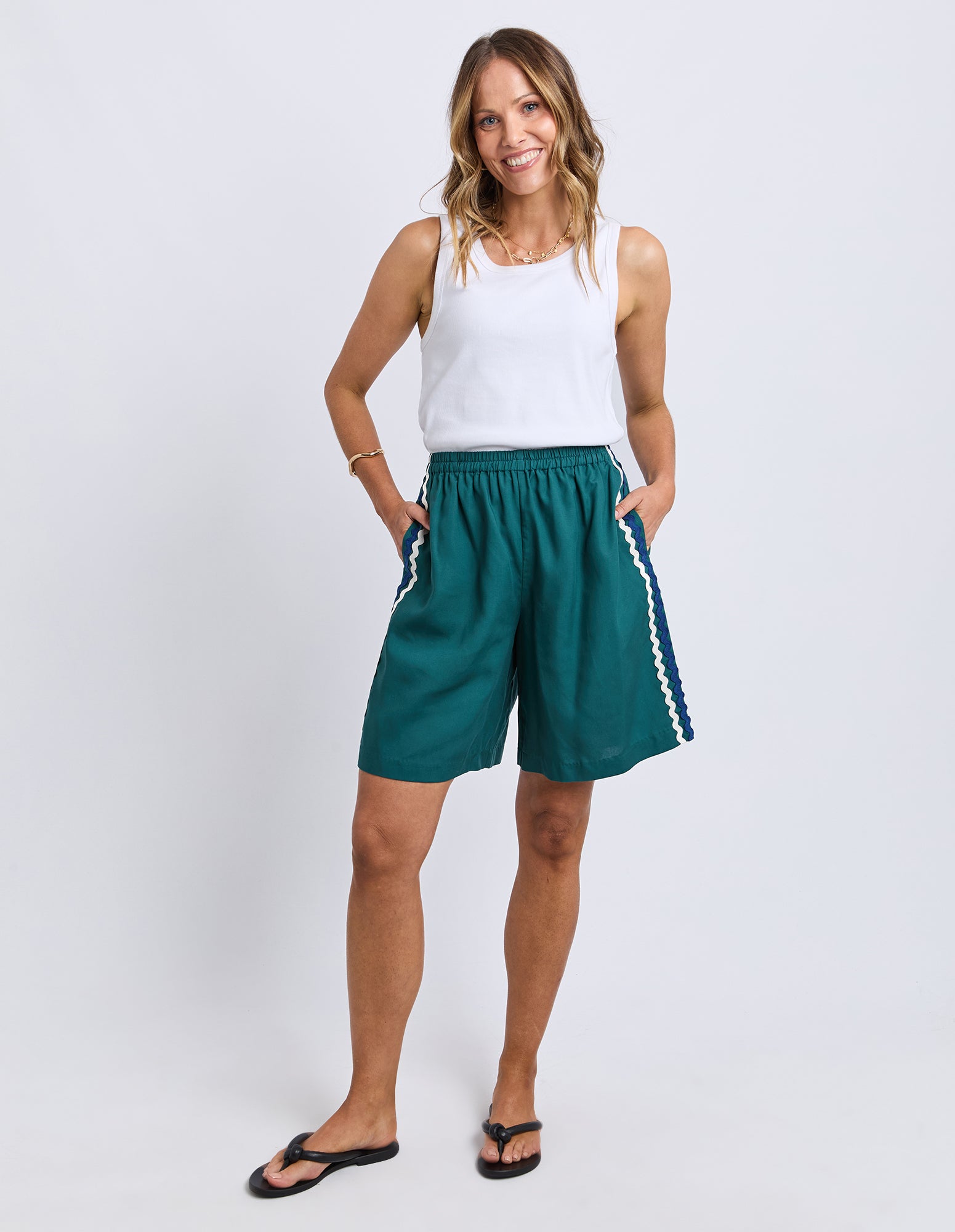 Ric Rac Short Teal