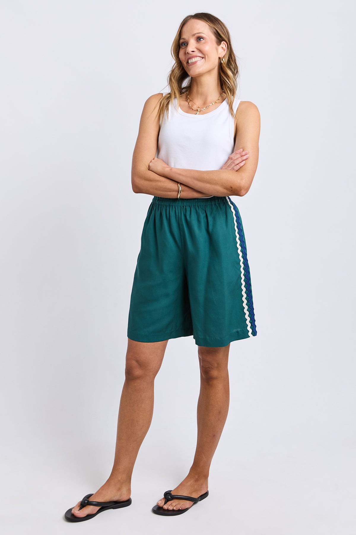 Ric Rac Short Teal