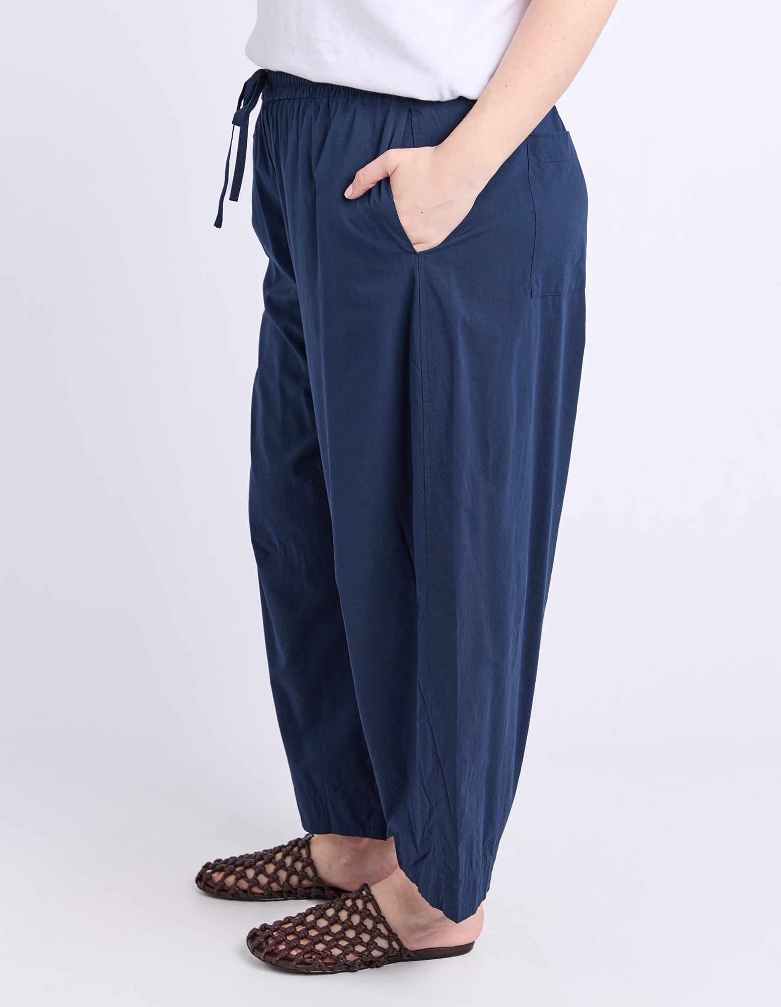 Drift Barrel Pant Navy