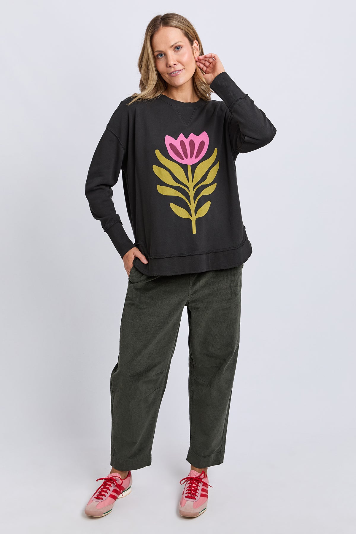 Fiore Crew Washed Black