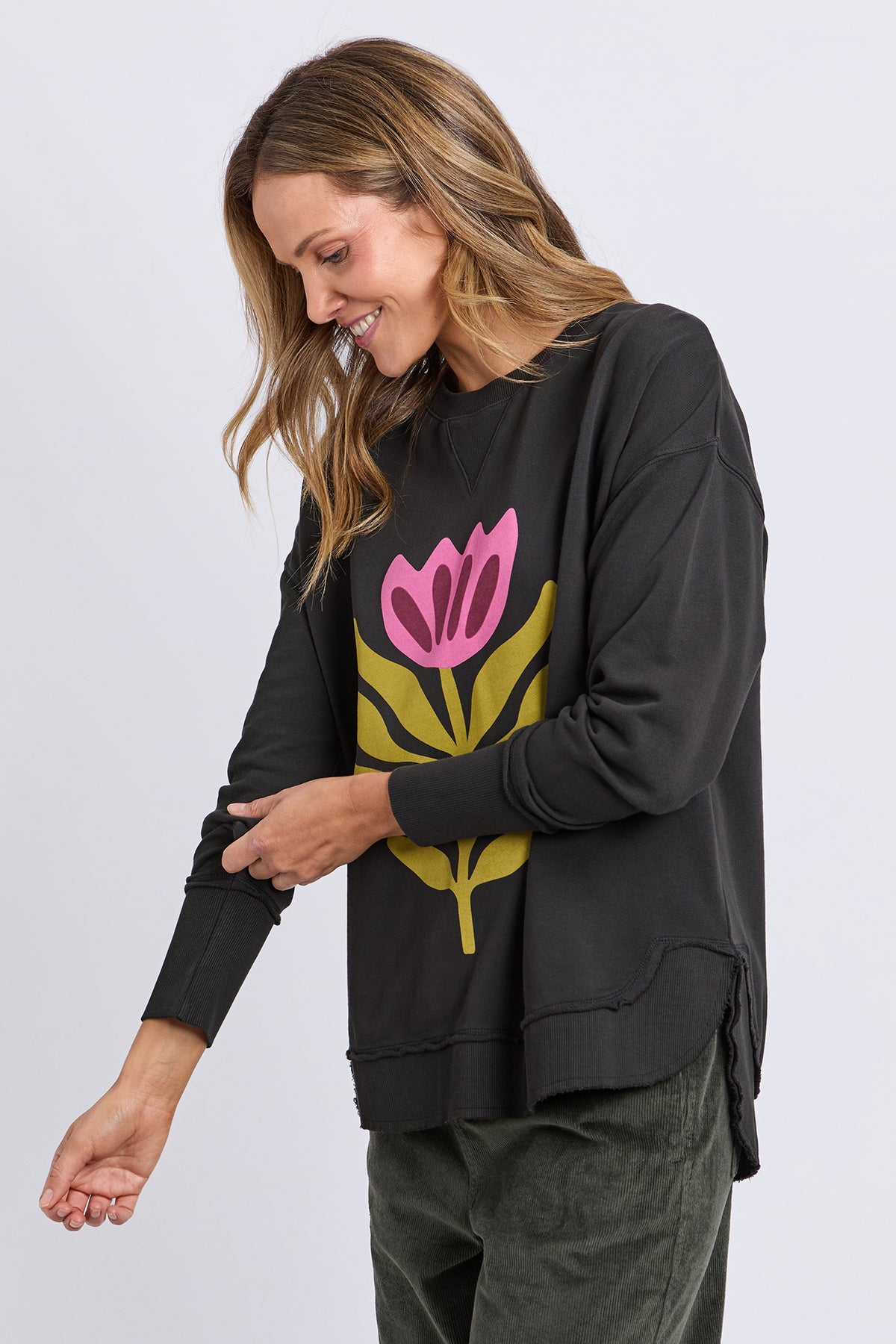 Fiore Crew Washed Black