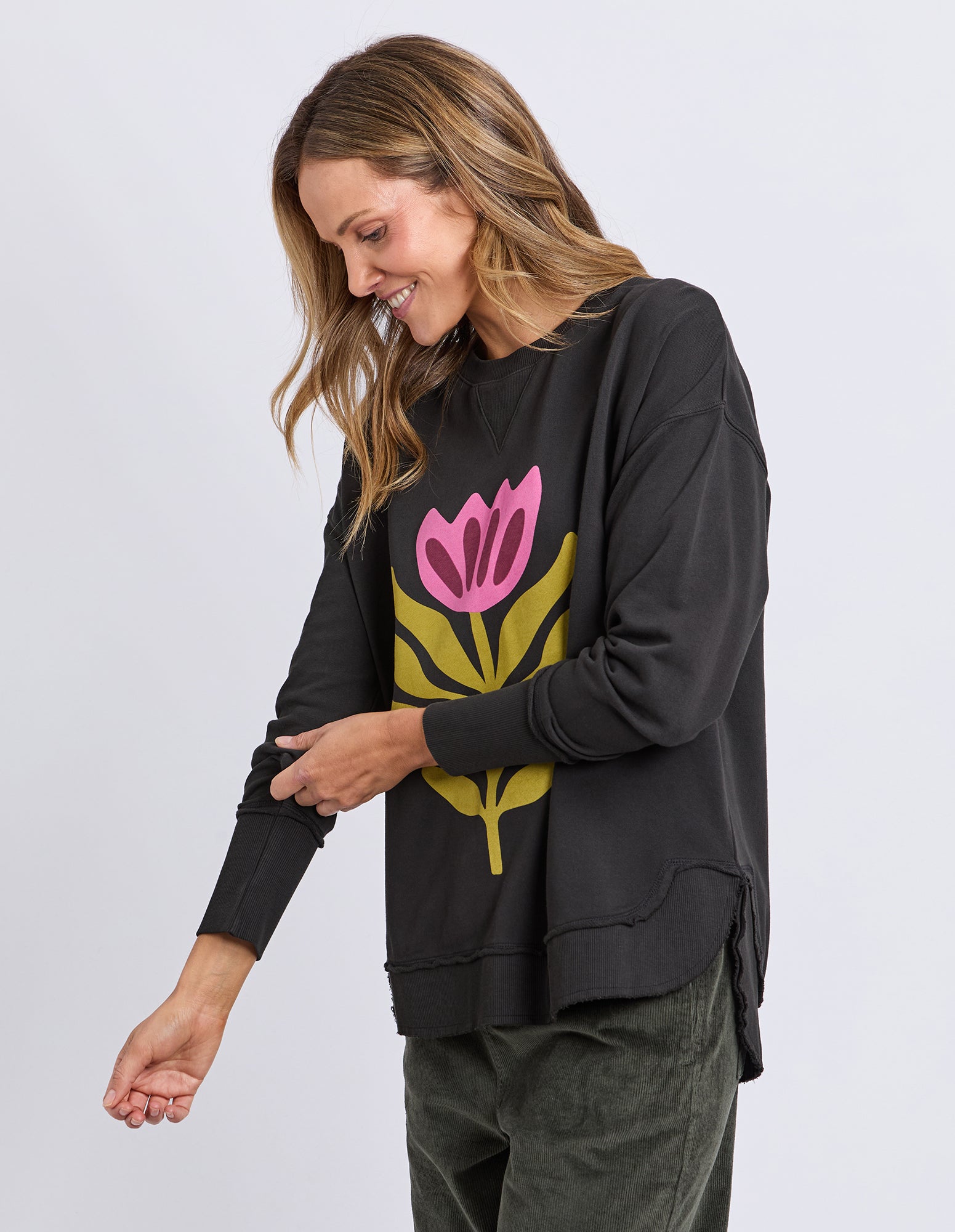 Fiore Crew Washed Black