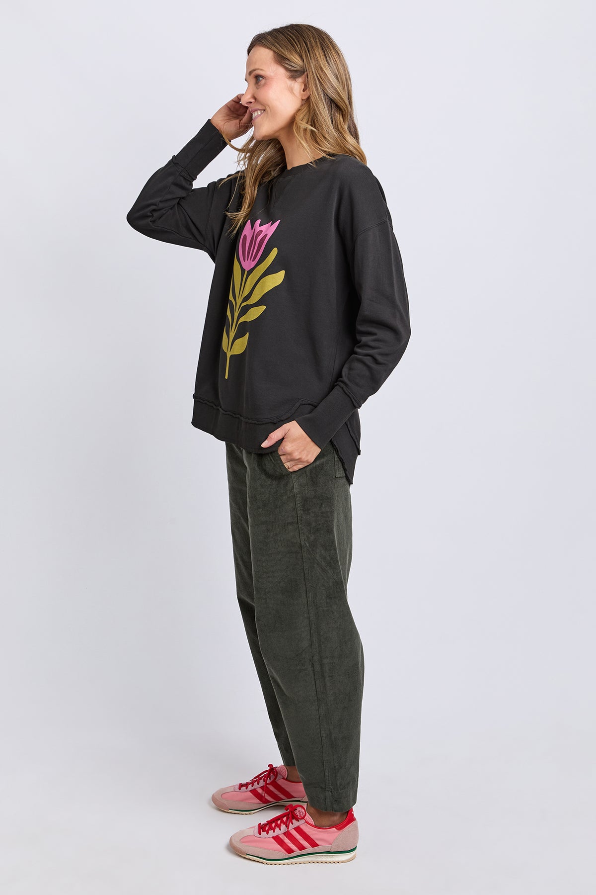 Fiore Crew Washed Black