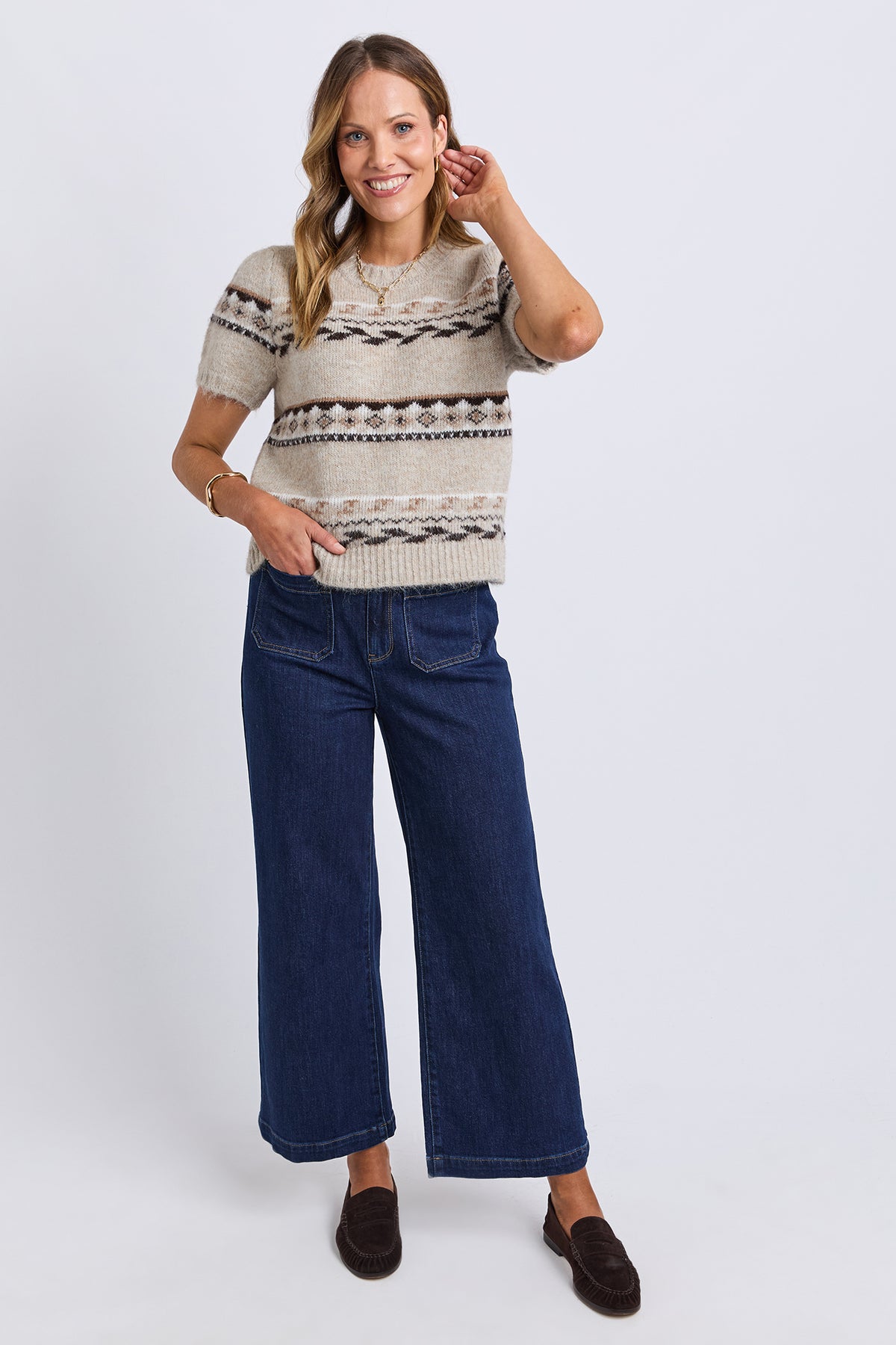 Blizzard Short Sleeve Knit Natural