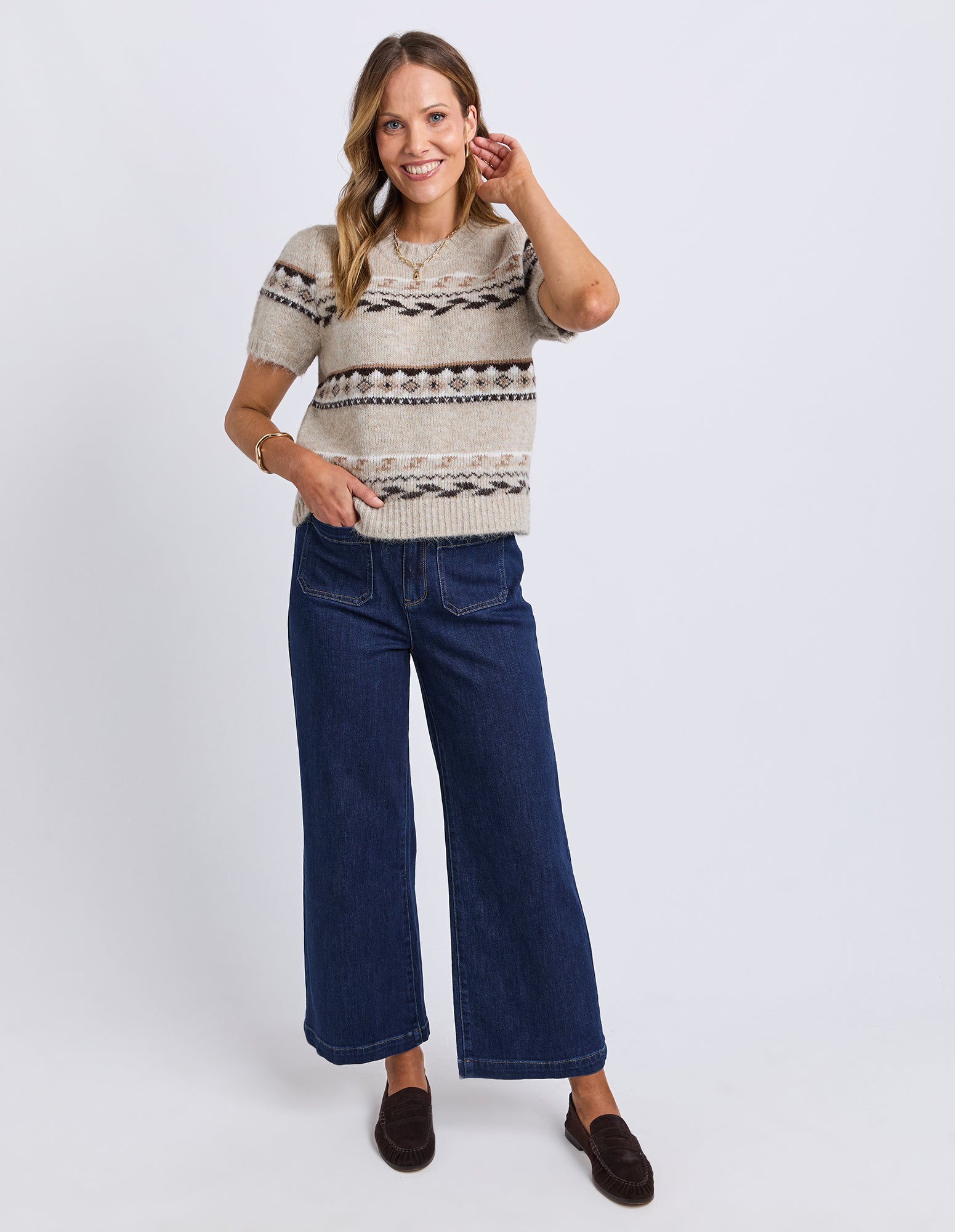 Blizzard Short Sleeve Knit Natural