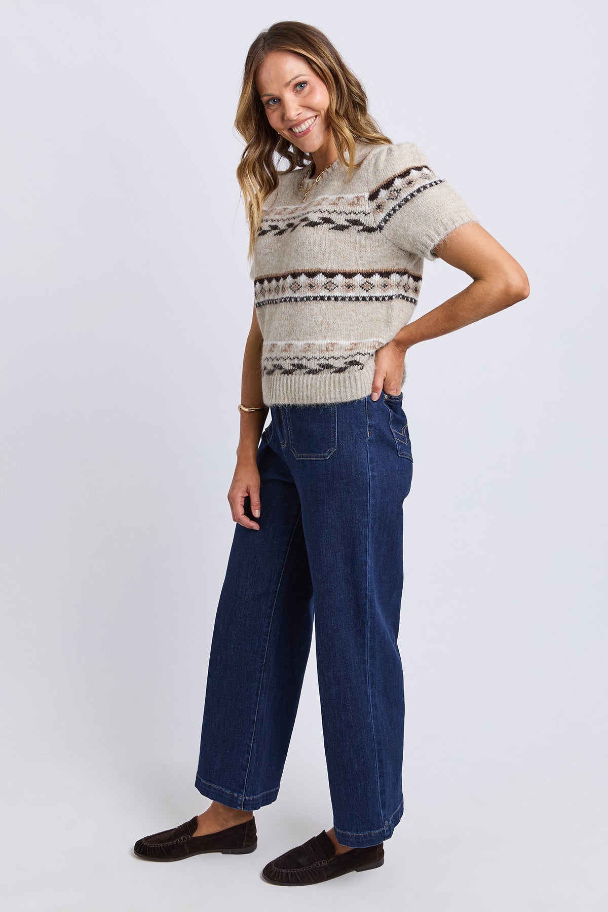 Blizzard Short Sleeve Knit Natural