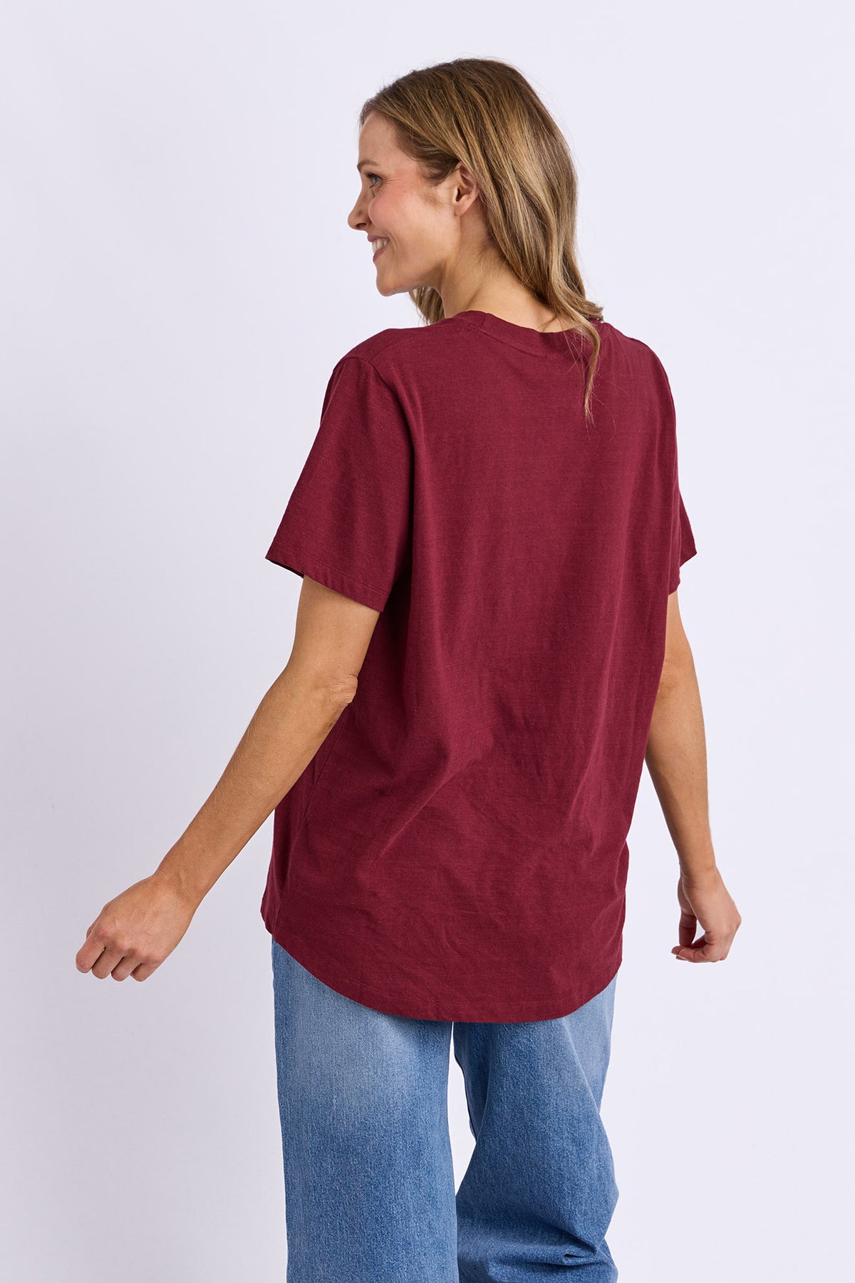 Flowerette Tee Plum