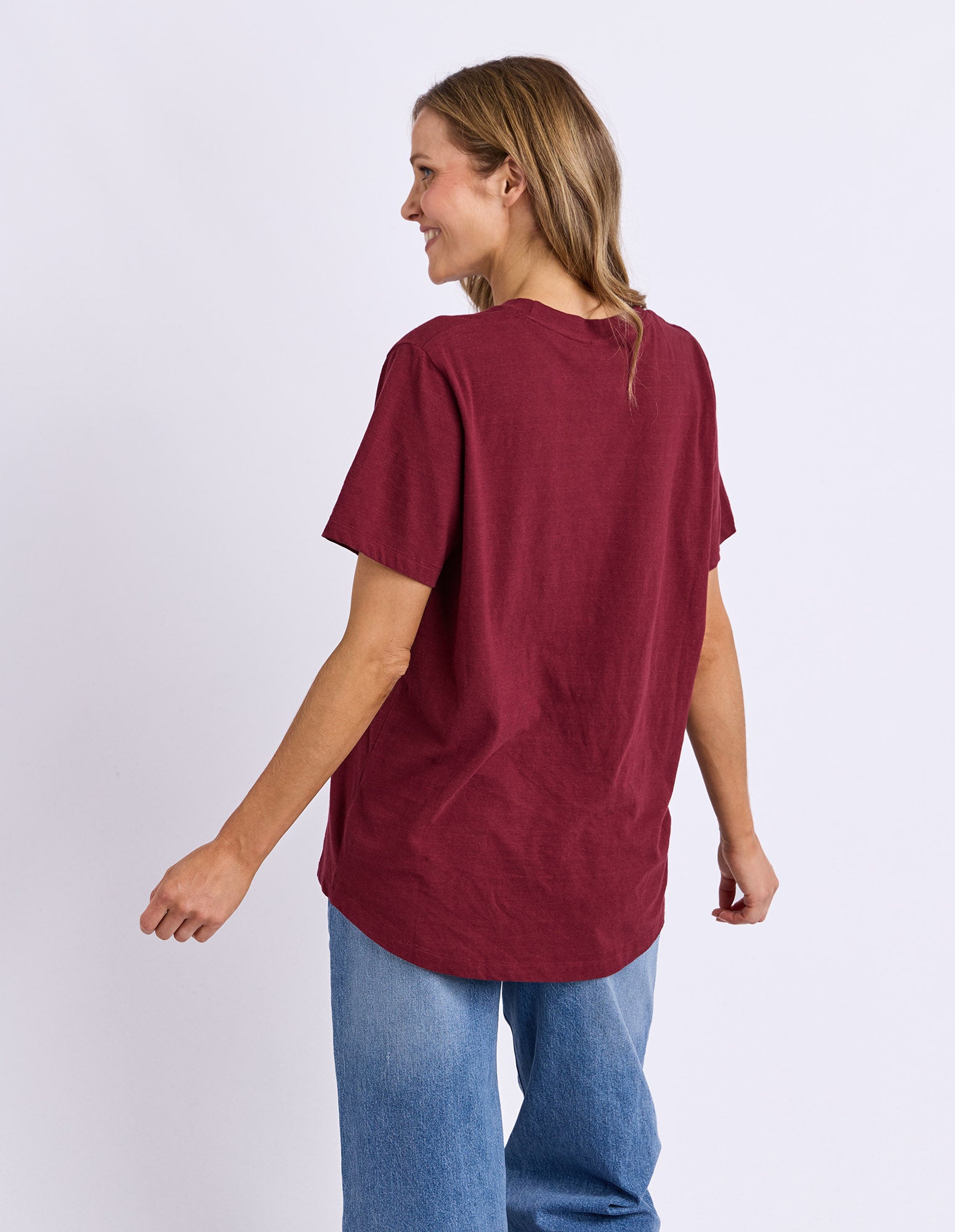 Flowerette Tee Plum