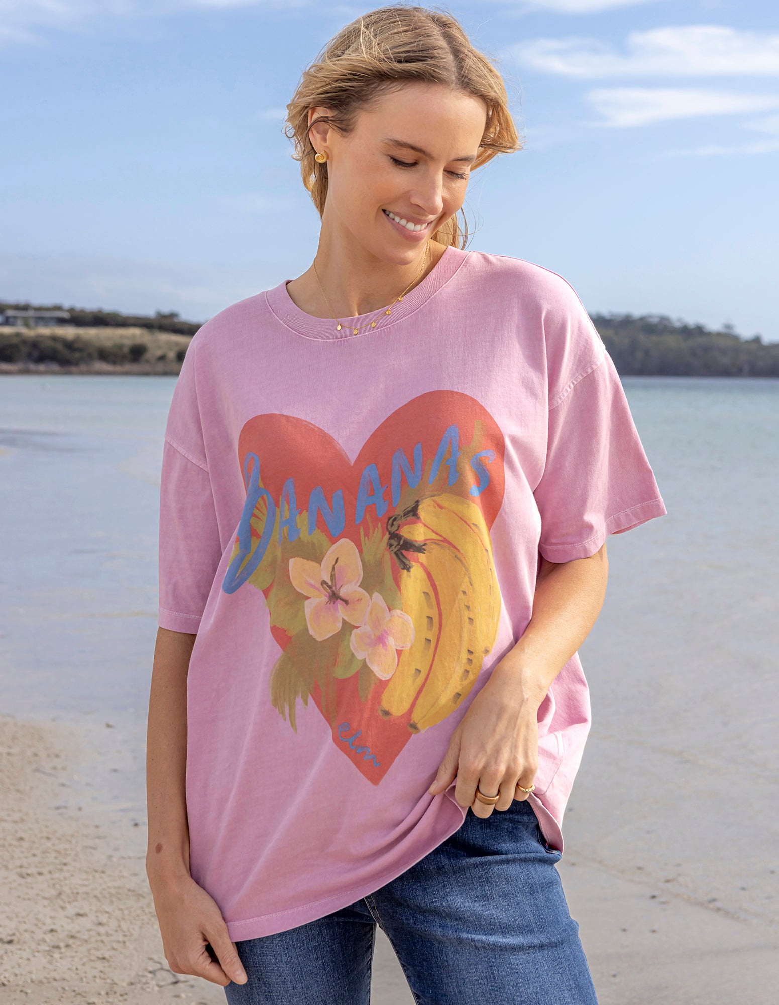 Banana Tee Peony Pink