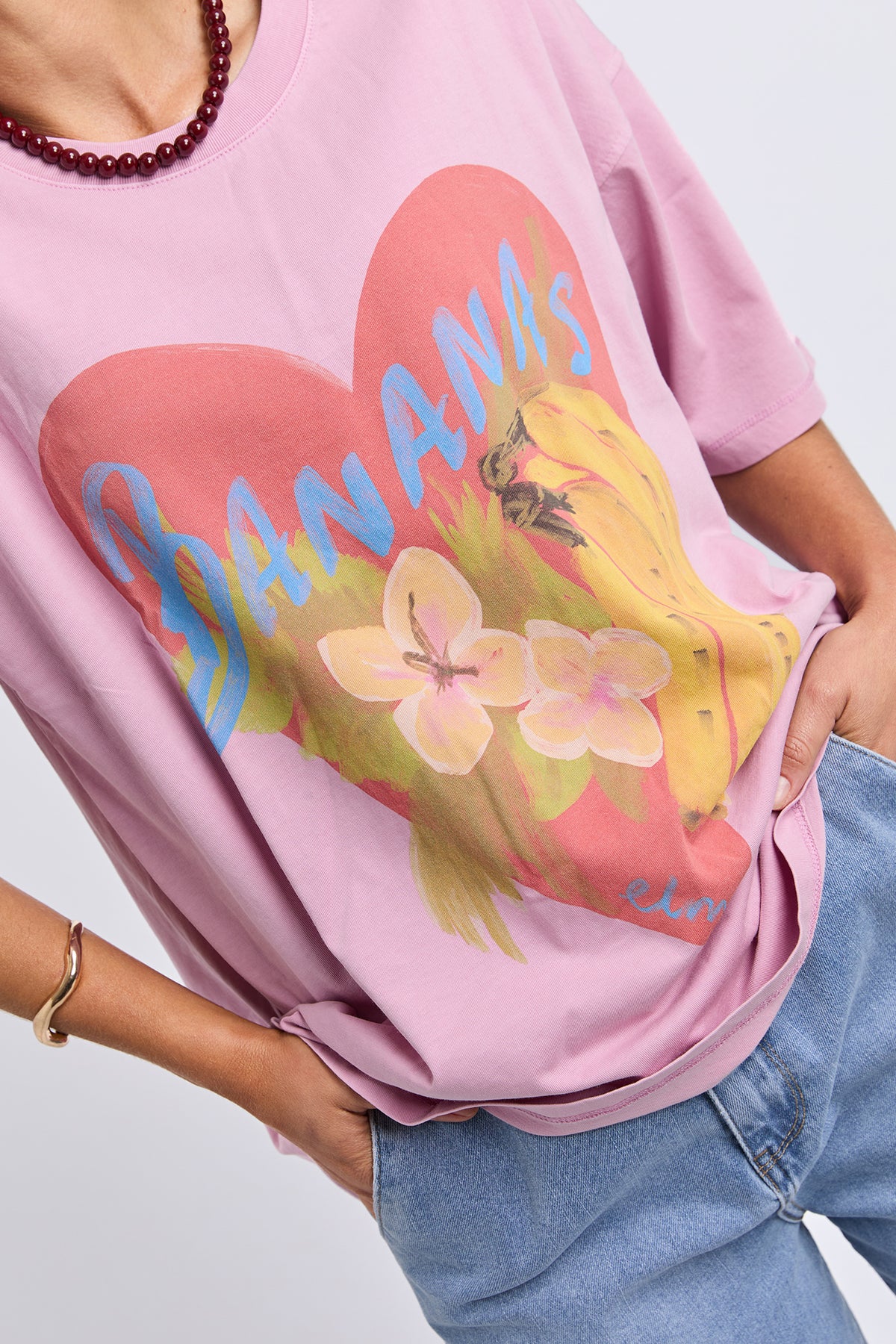 Banana Tee Peony Pink