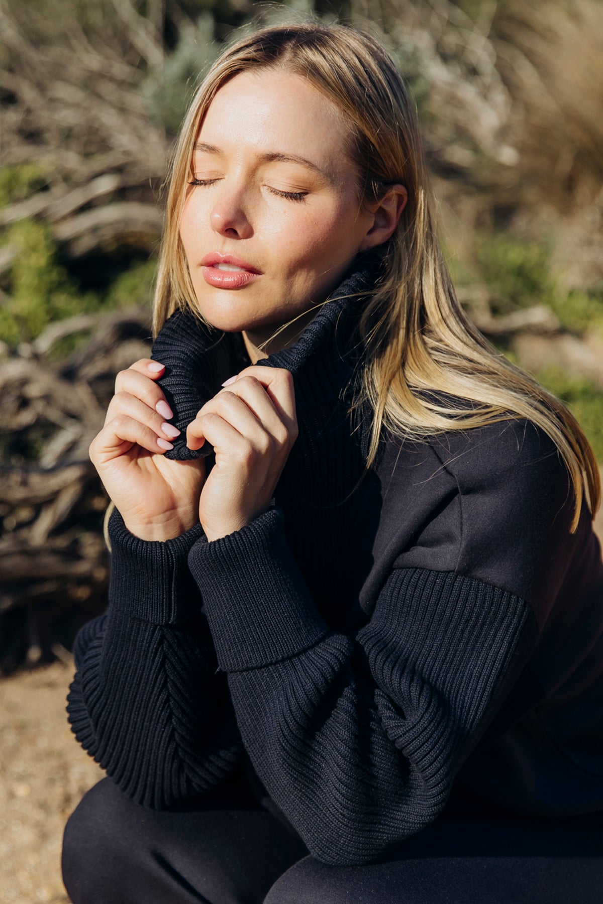 Freedom Cowl Neck Midnight Navy