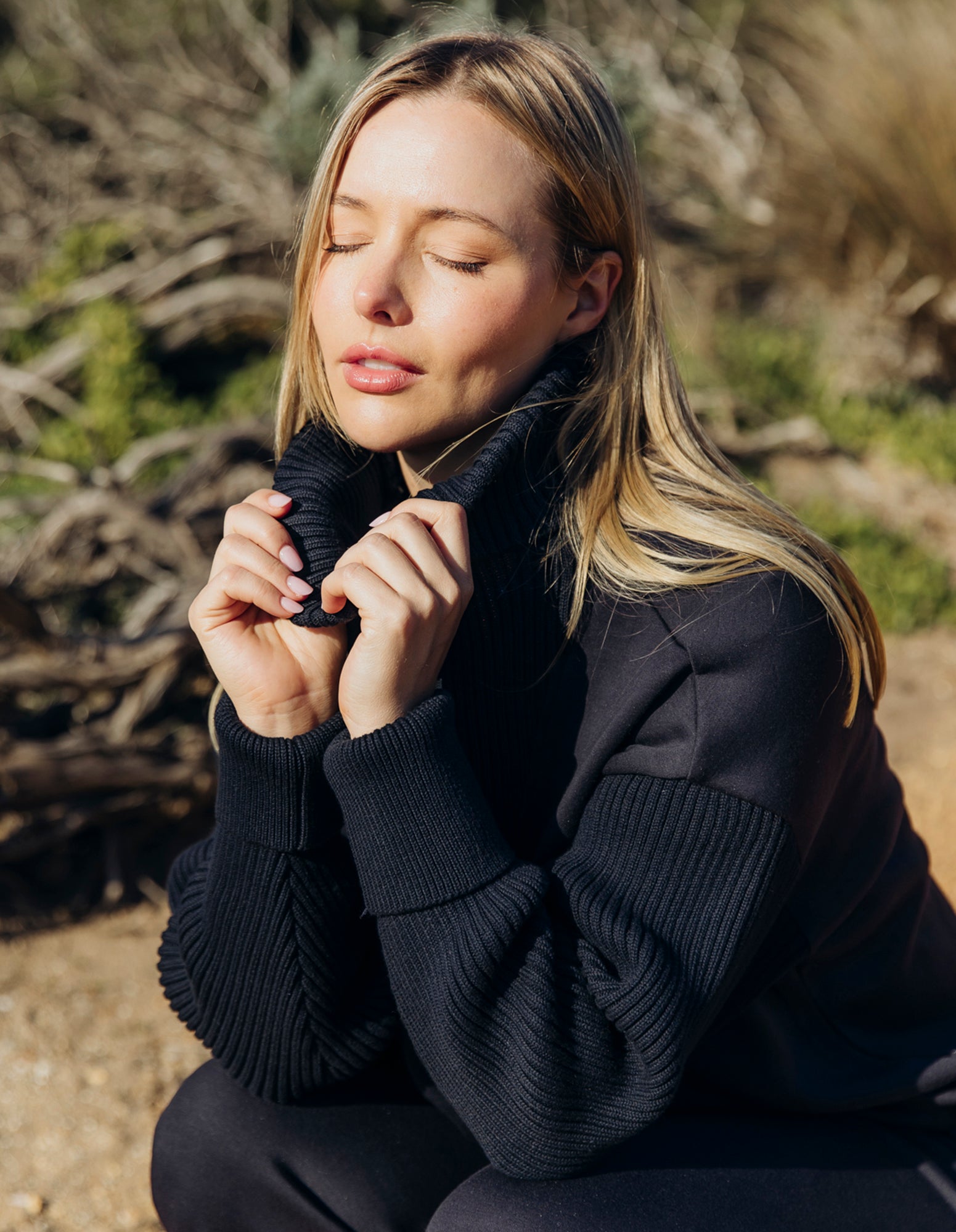 Freedom Cowl Neck Midnight Navy