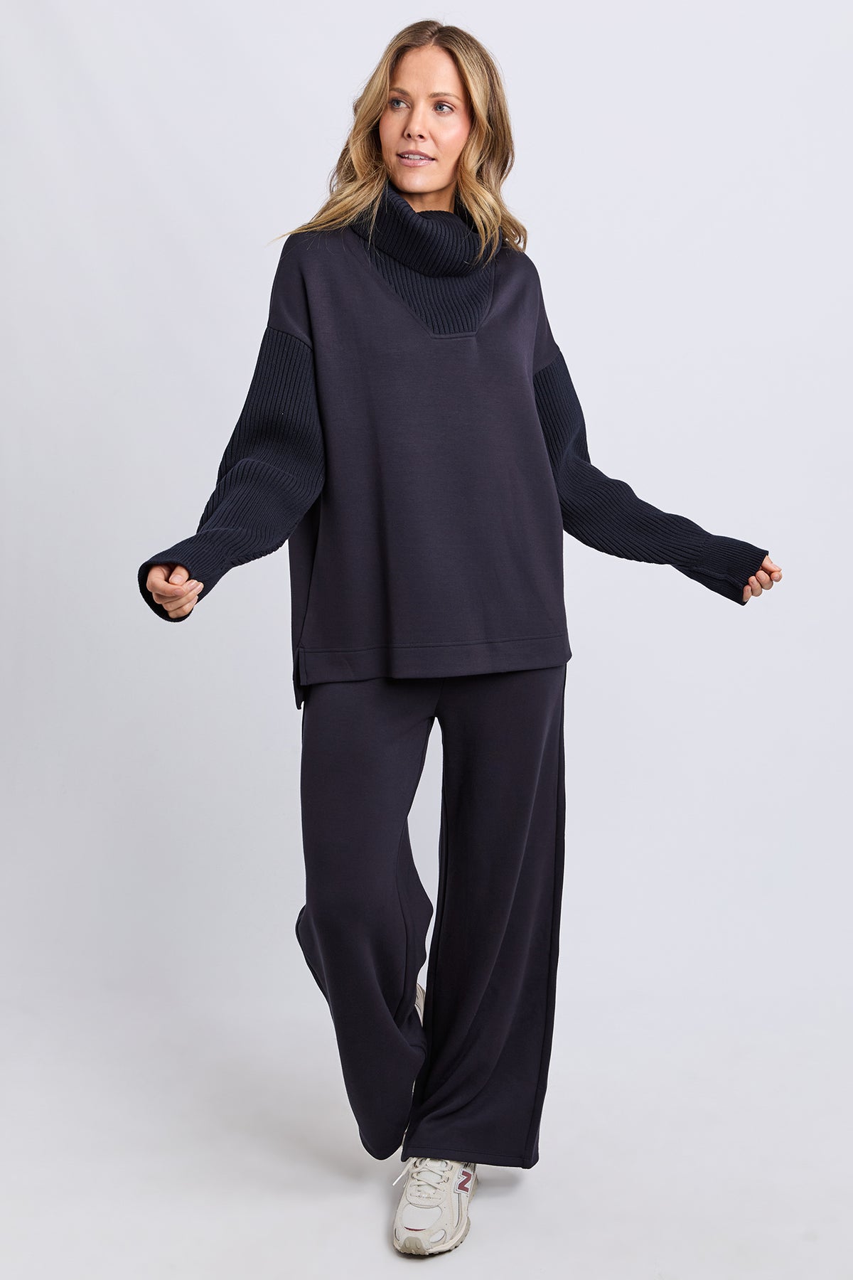 Freedom Cowl Neck Midnight Navy