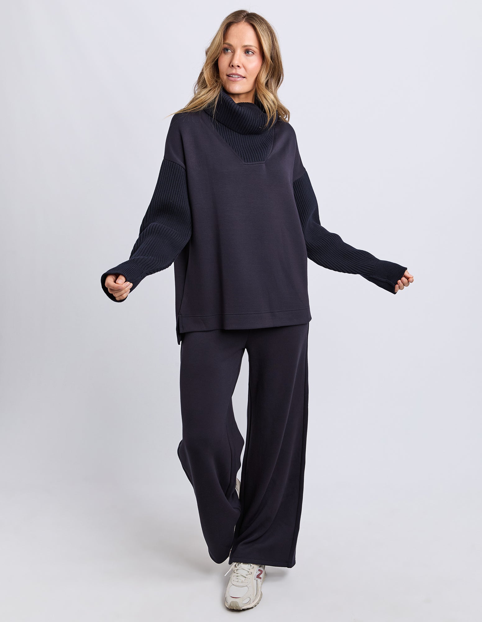 Freedom Cowl Neck Midnight Navy
