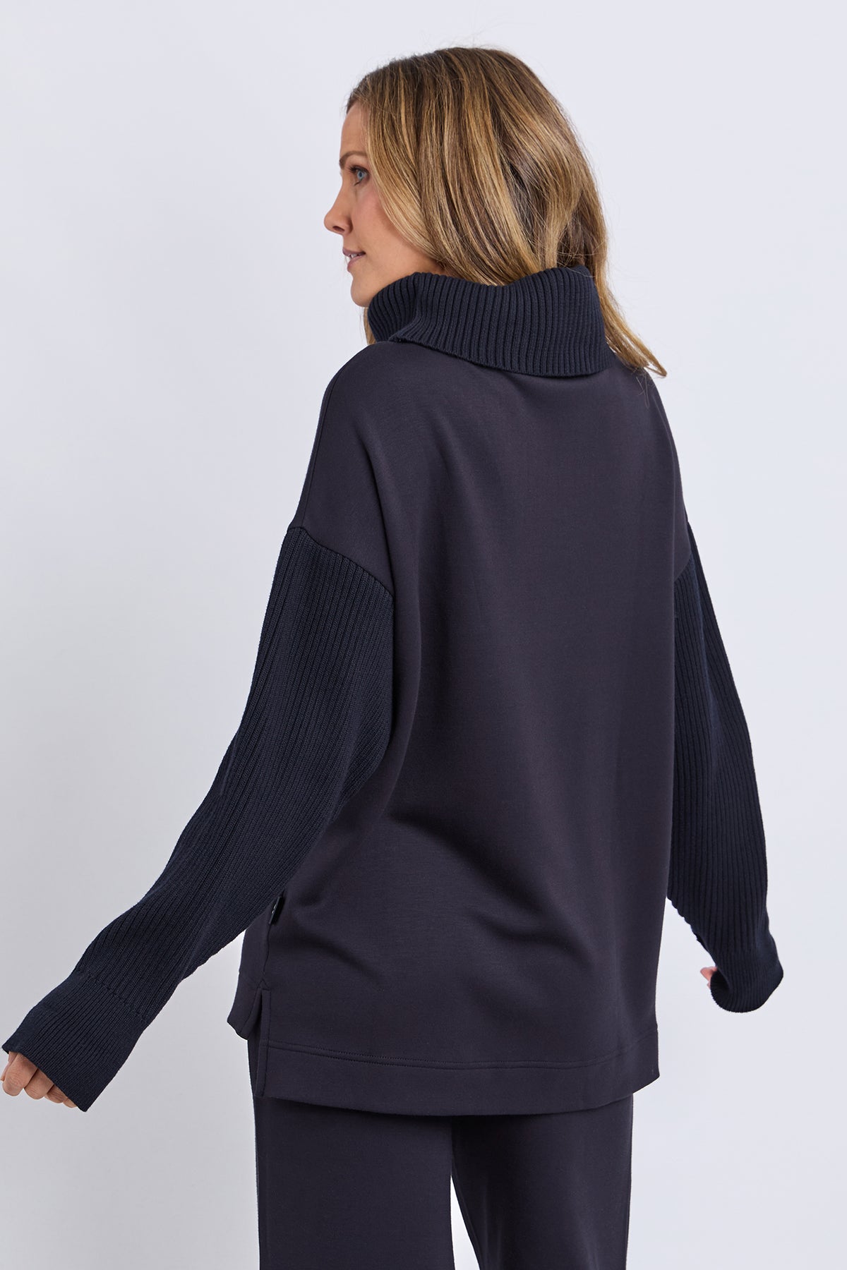 Freedom Cowl Neck Midnight Navy