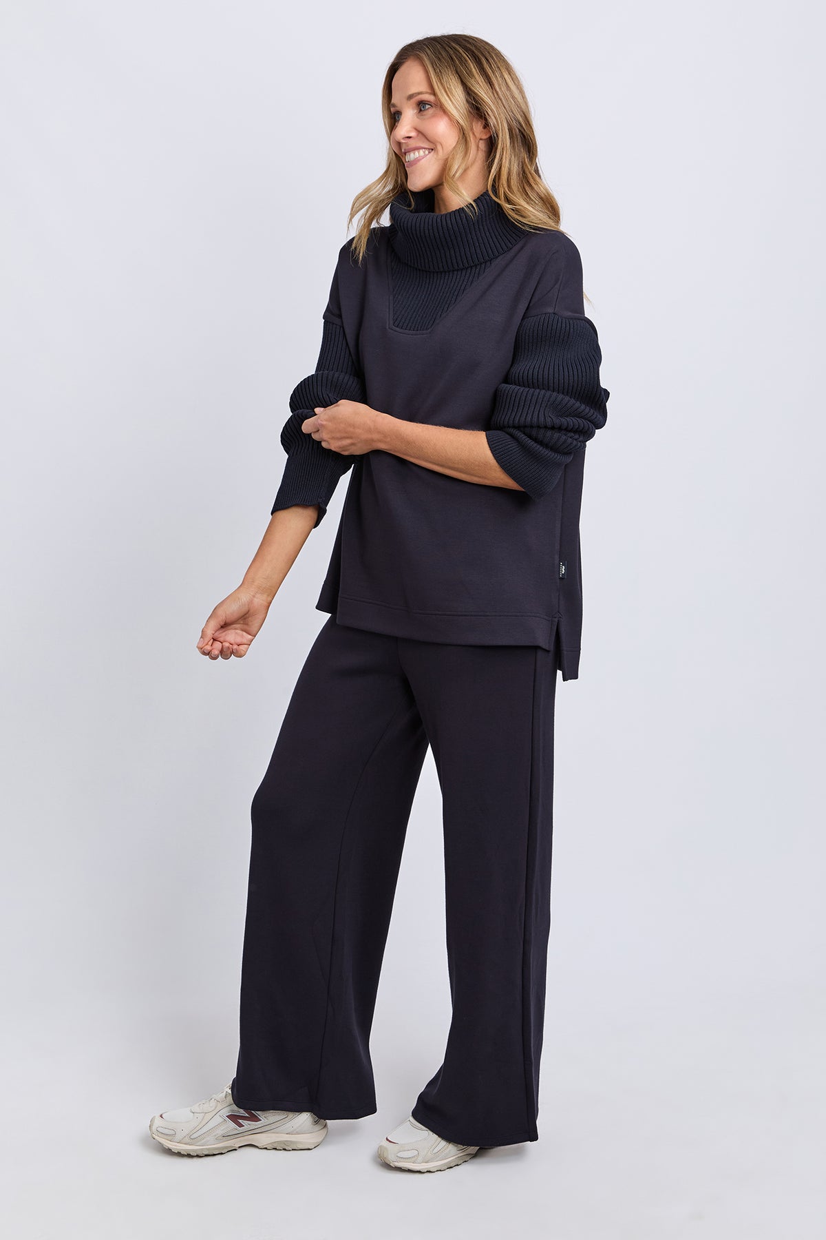 Freedom Cowl Neck Midnight Navy