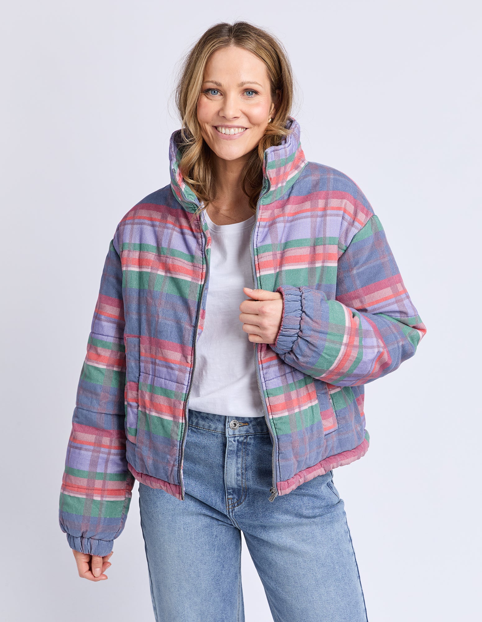 Cord Check Jacket Multi Colour Cord – Elm Lifestyle