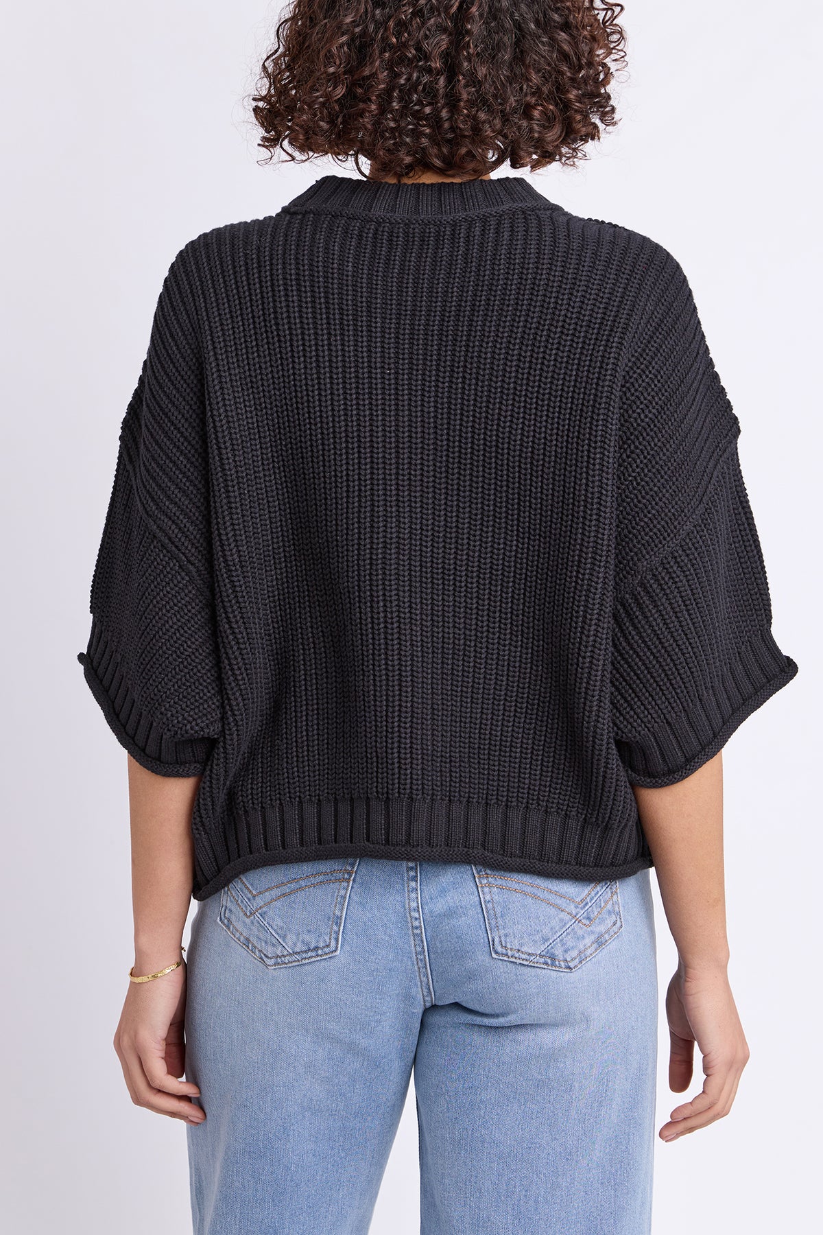 Luela Short Sleeve Knit Black