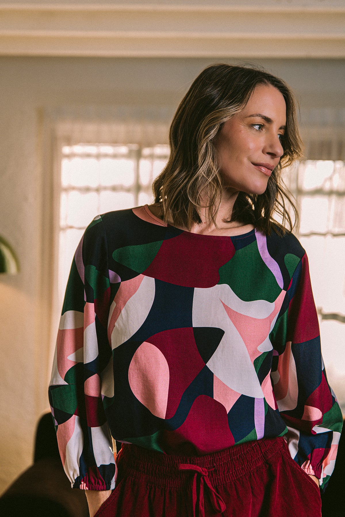 Ronja Top Abstract Print