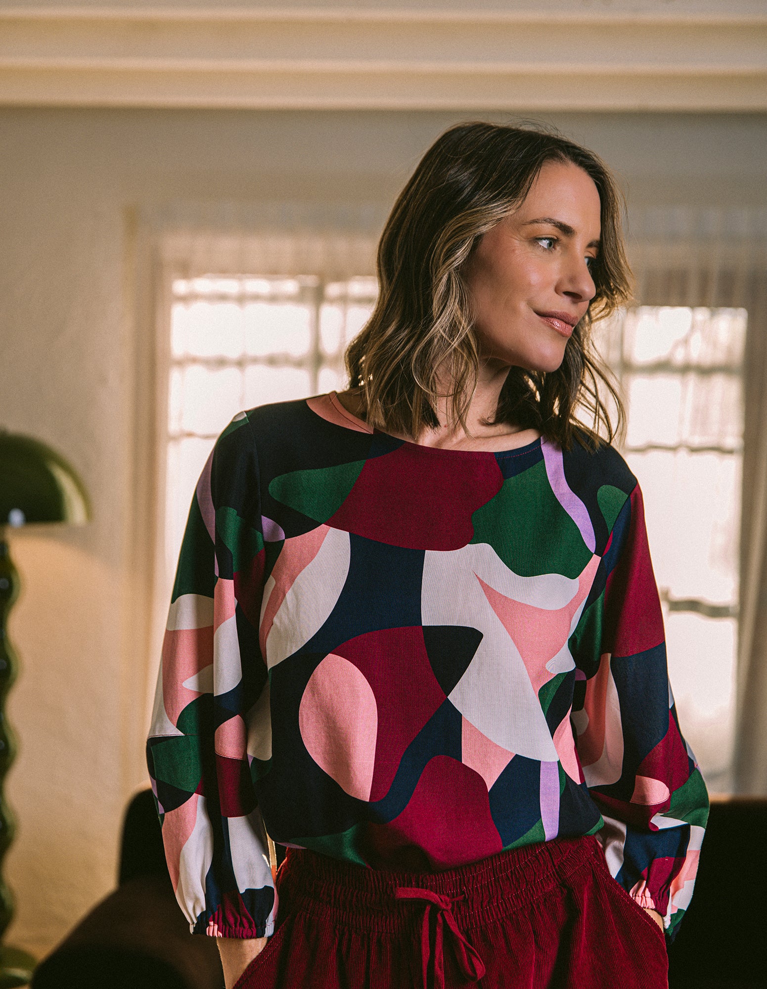 Ronja Top Abstract Print