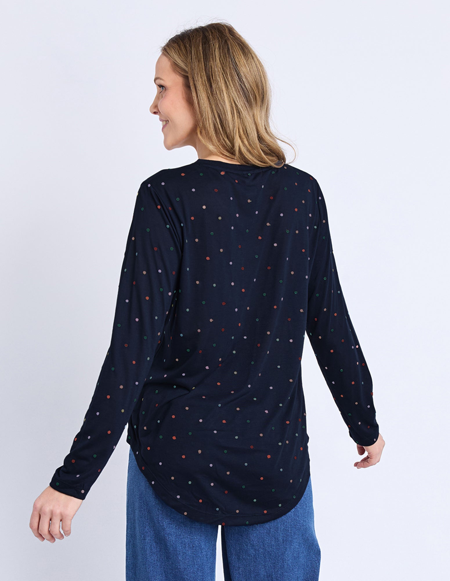 Kaja Long Sleeve Tee Navy