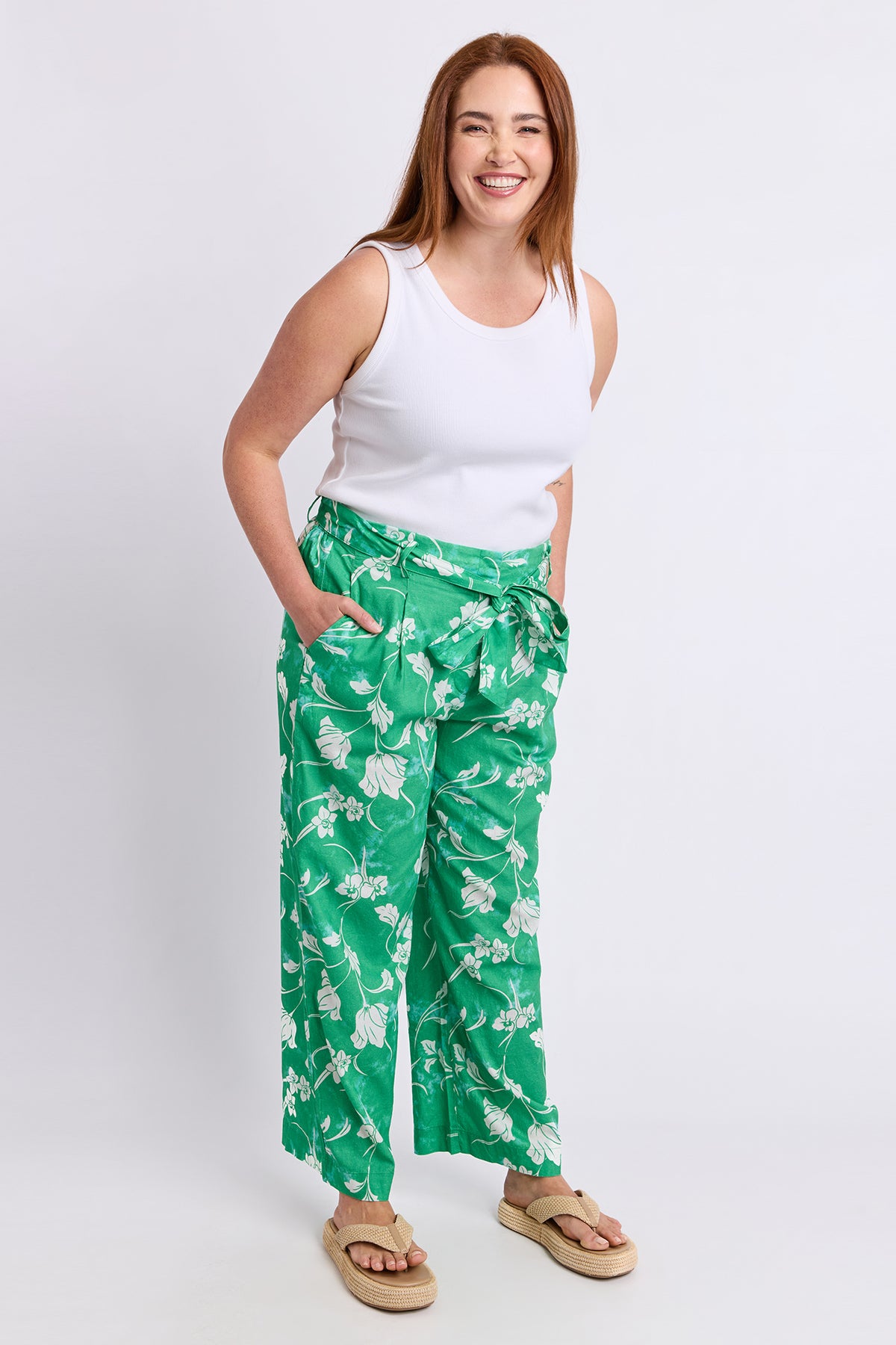 Barisa Do Mar Pant Greenbriar Print