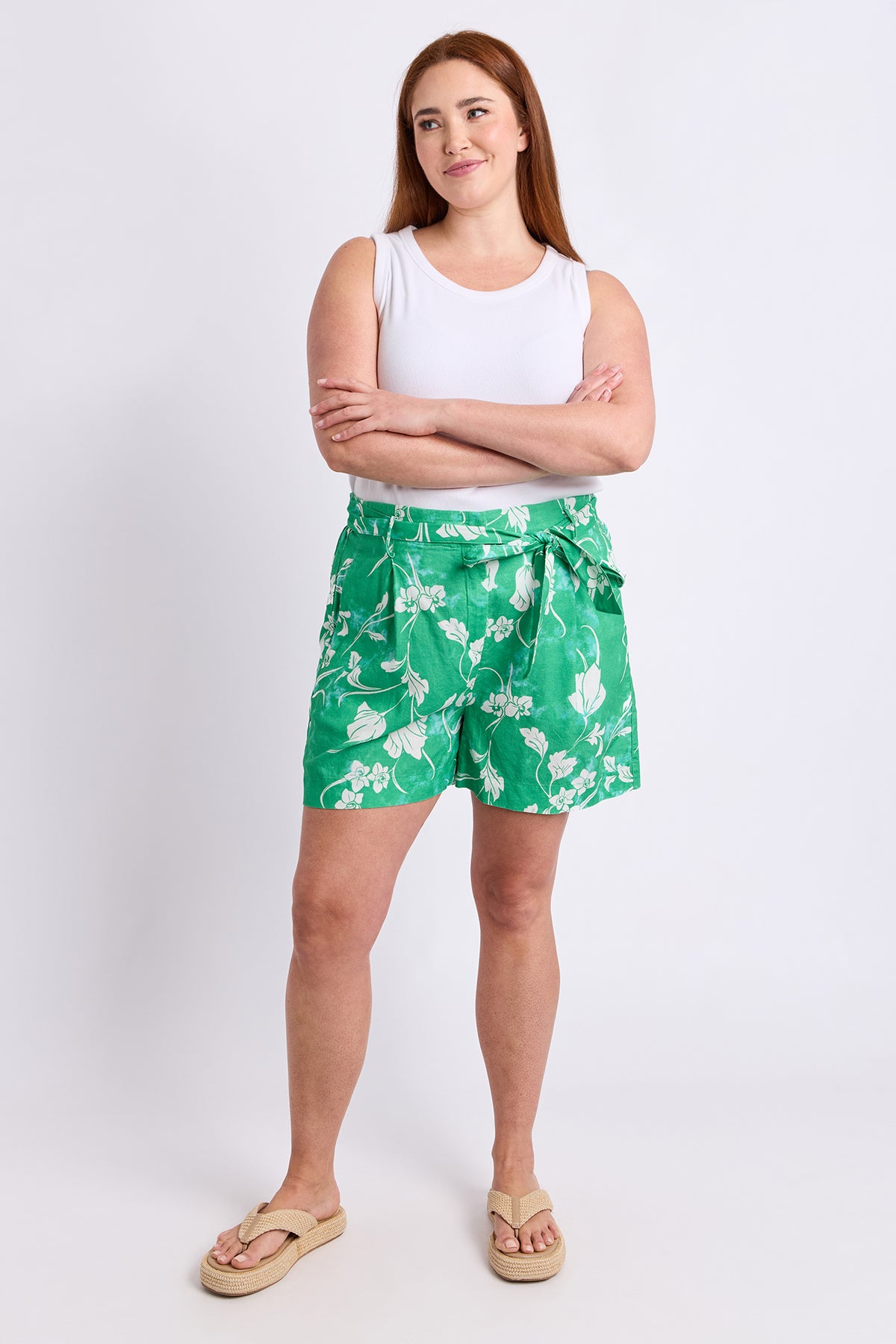 Barisa Do Mar Shorts Greenbriar Print