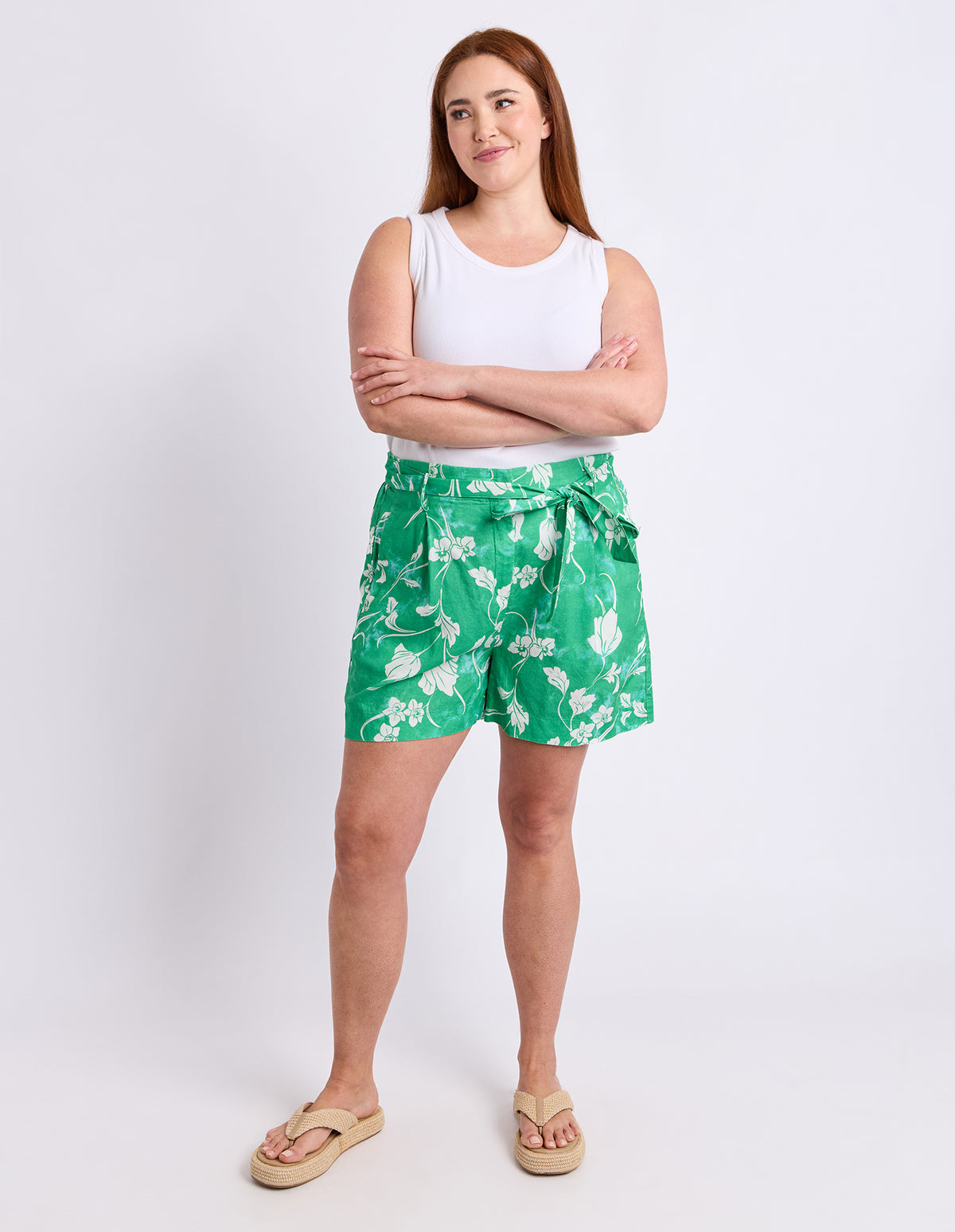 Barisa Do Mar Shorts Greenbriar Print