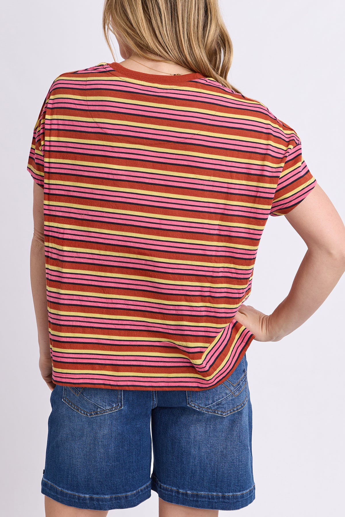 First Light Tee Multi Colour Stripe
