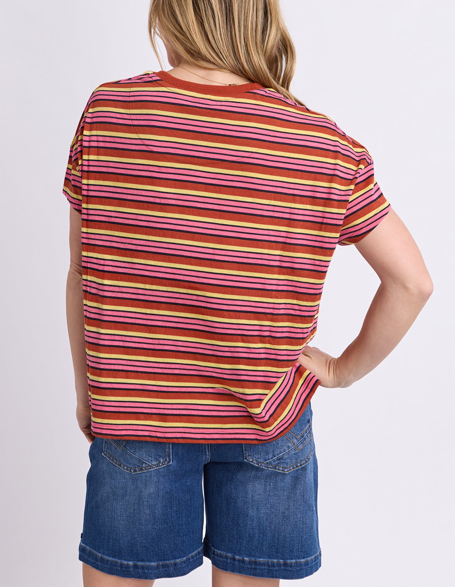 First Light Tee Multi Colour Stripe