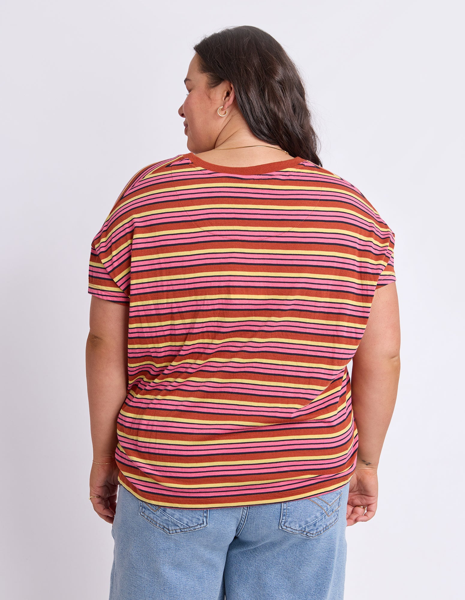 First Light Tee Multi Colour Stripe